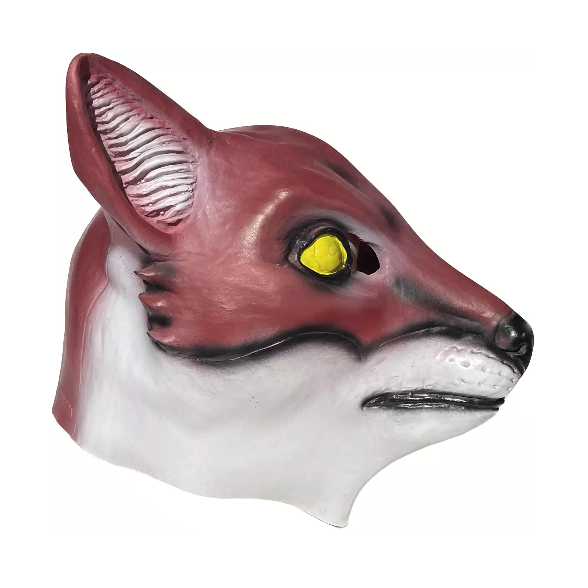 Red Fox Animal Full Face Adult Costume Mask