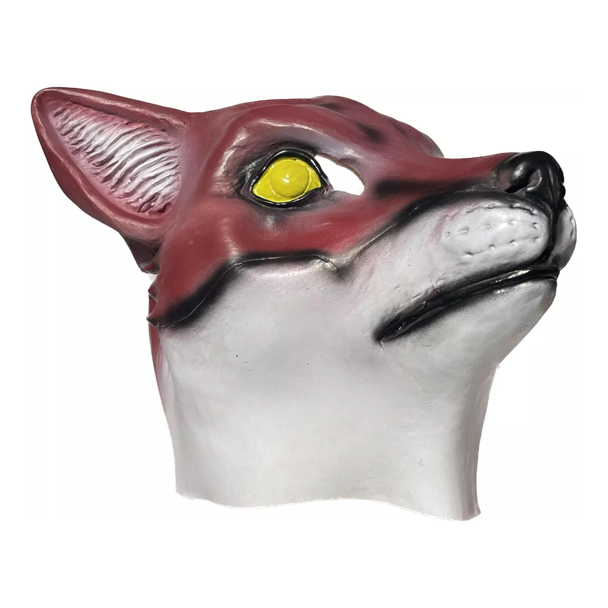 Red Fox Animal Full Face Adult Costume Mask