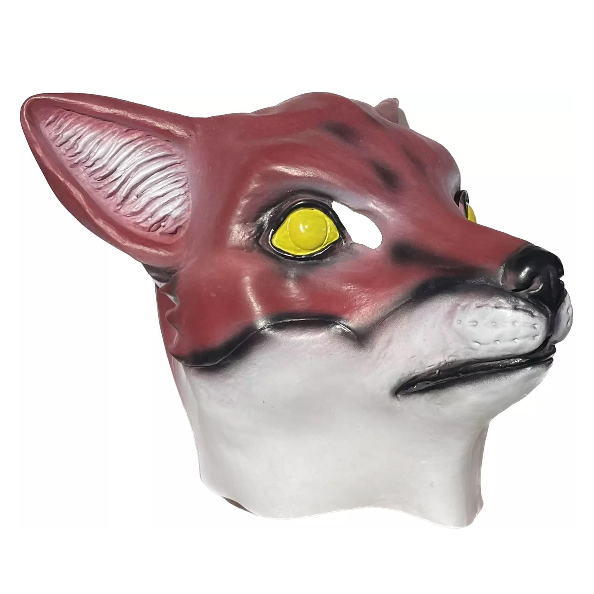 Red Fox Animal Full Face Adult Costume Mask