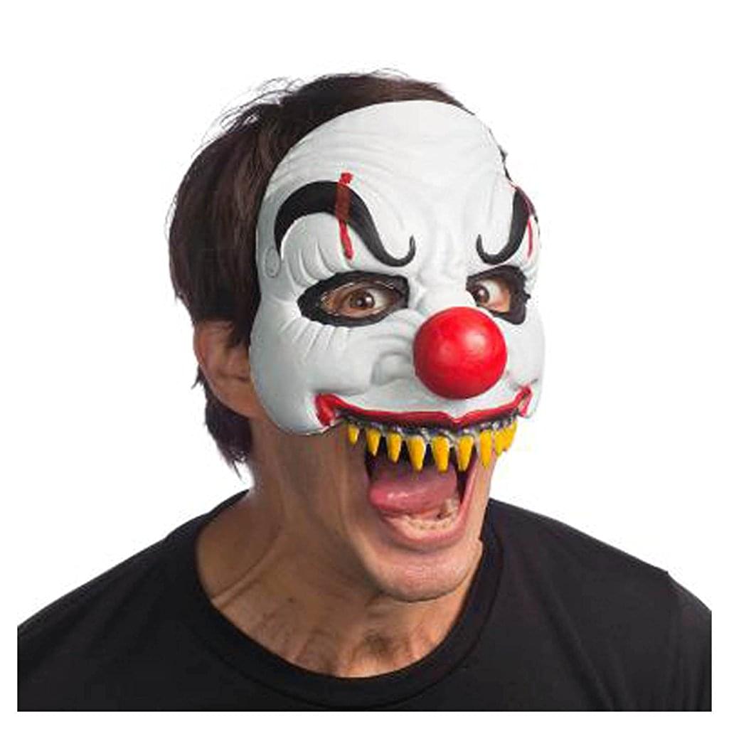 Happy Clown Adult Costume Latex Half Mask