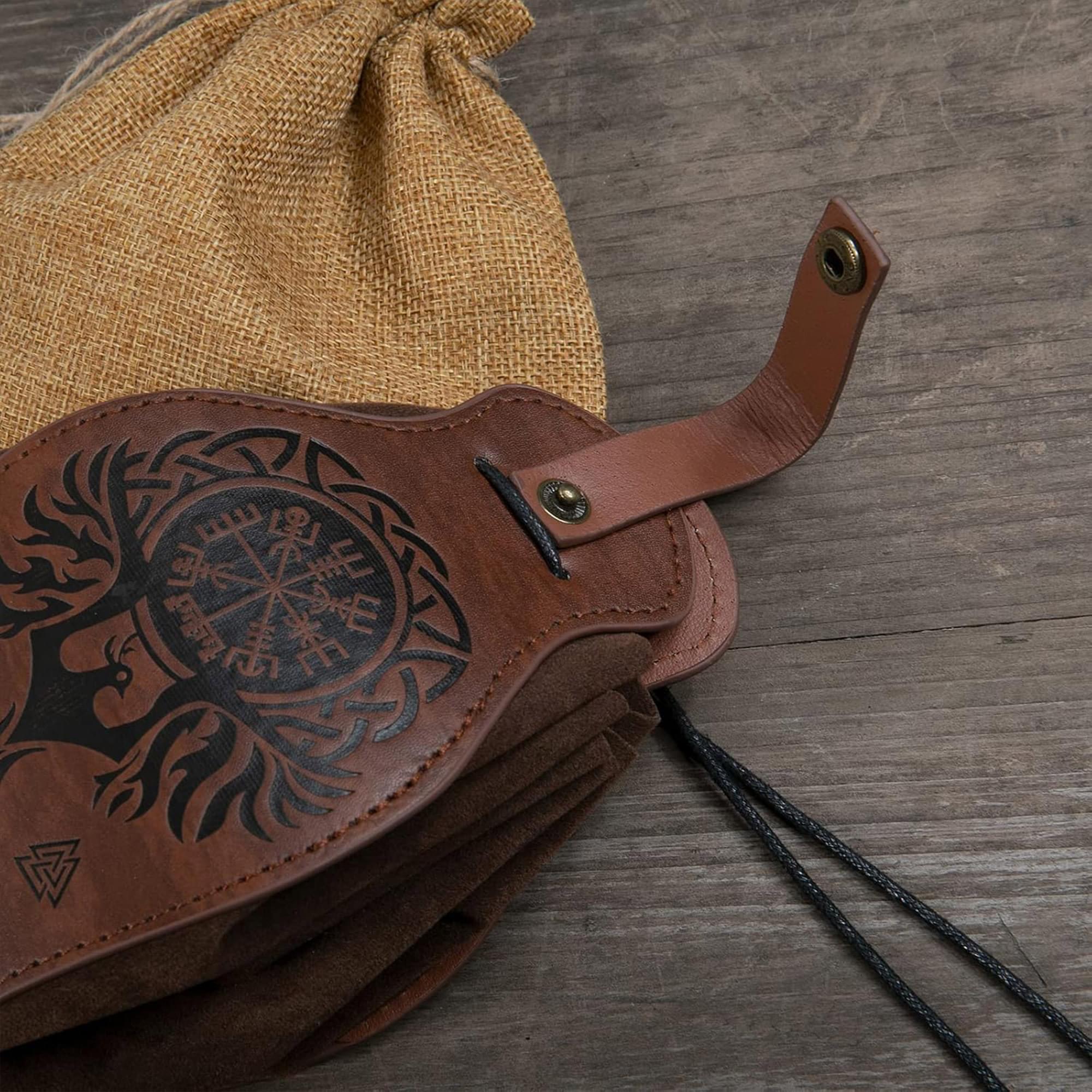 Leatherlike Old Ages Satchel Adult Costume Accessory | Belt Loop