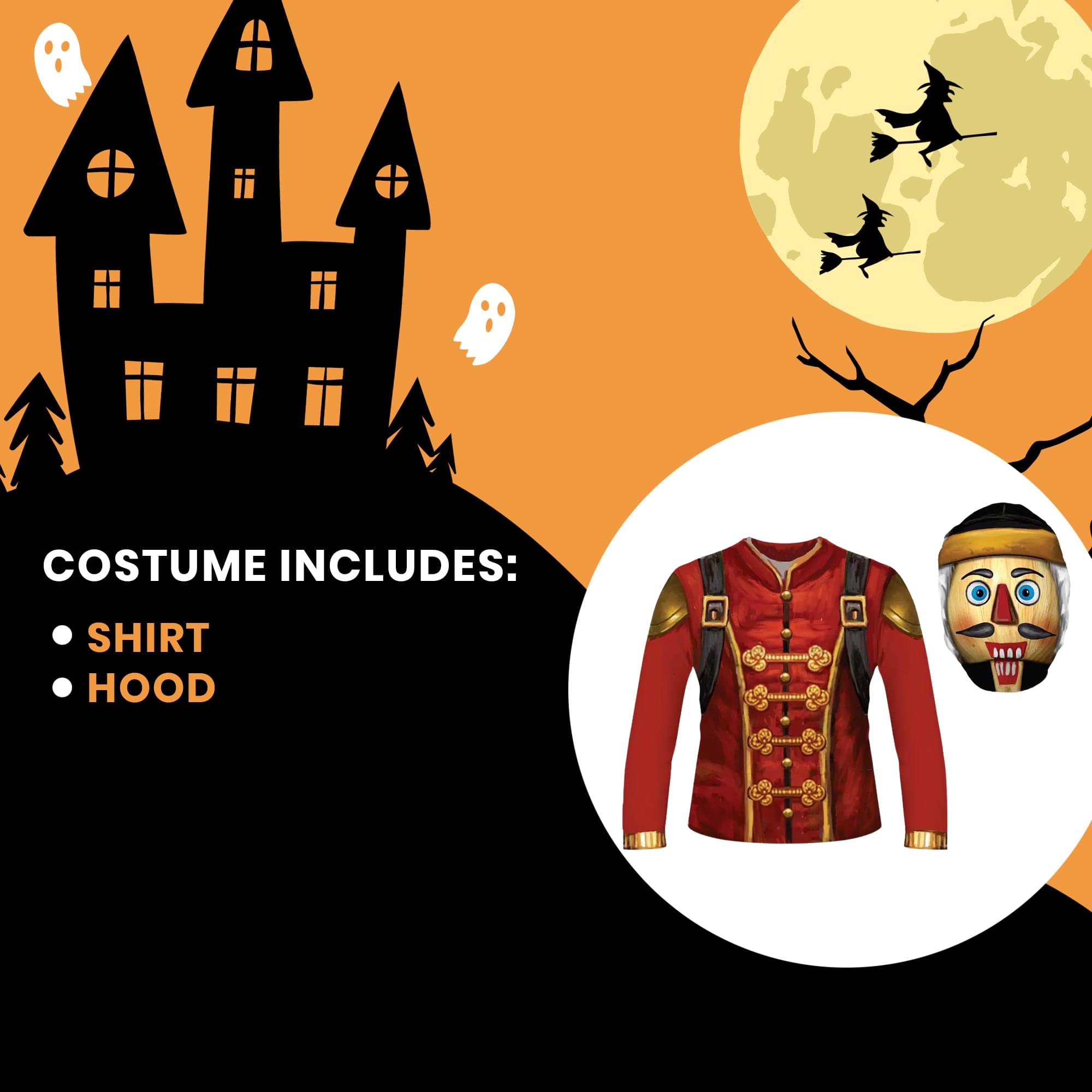 Nut Job Child Sublimated Costume Shirt & Hood