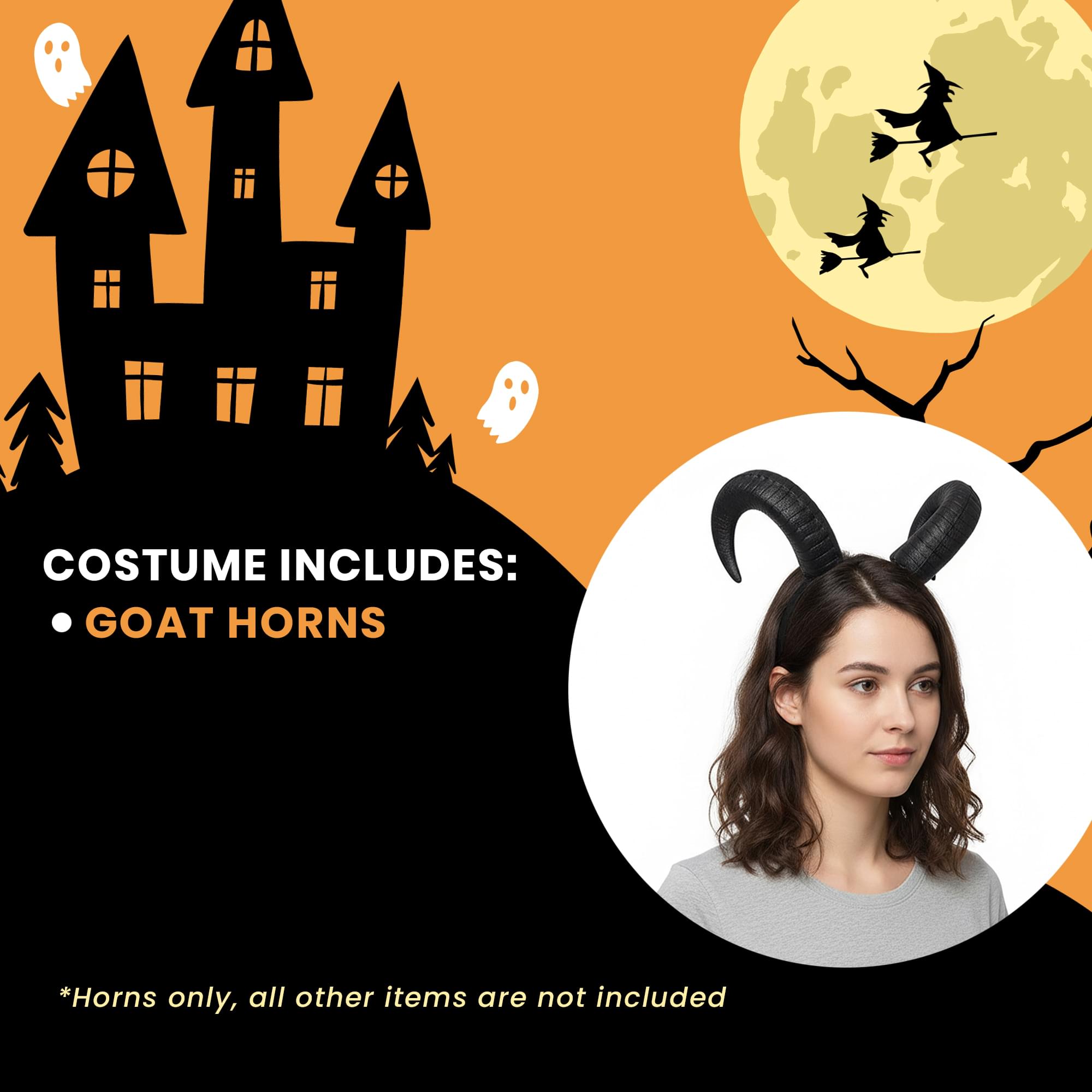 Superlite Goat Horns Costume Accessory