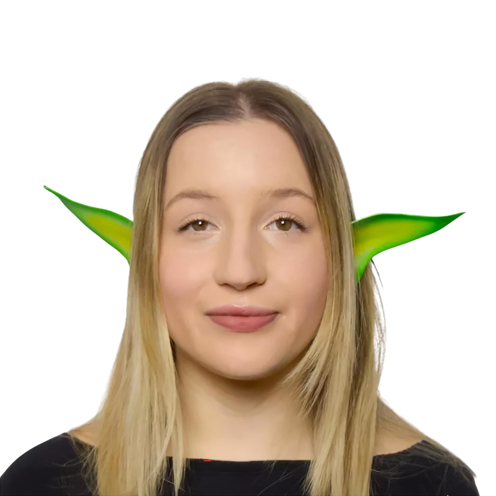 Green Latex Pixie Flexi Costume Ears | Adult One Size