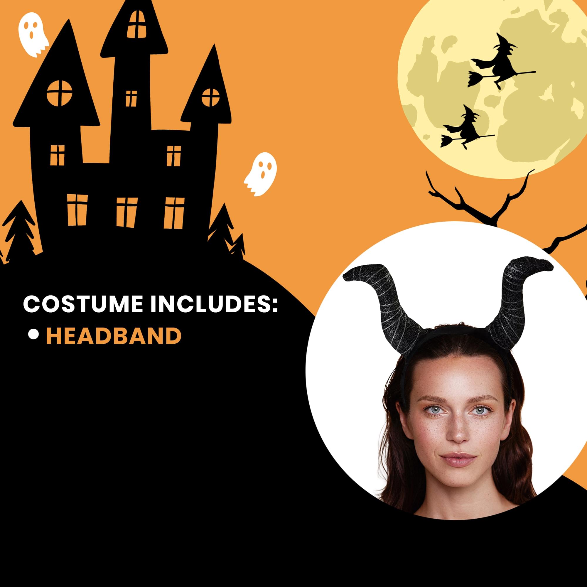 Wicked Witch Headband Adult One Size Fits Most