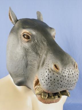 Hippo Animal Full Face Adult Costume Mask