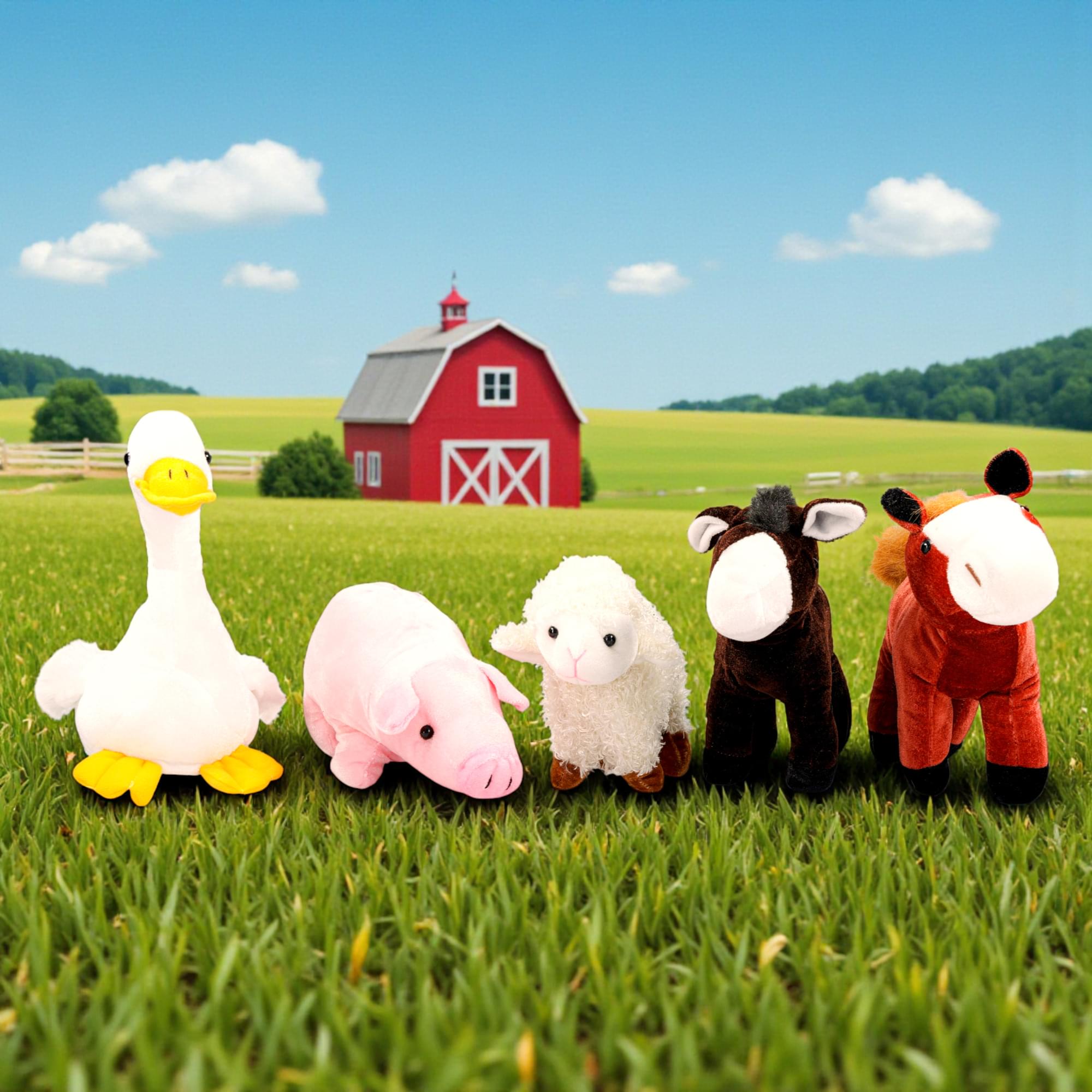 Farm Animals 6 Inch Plush | Pig