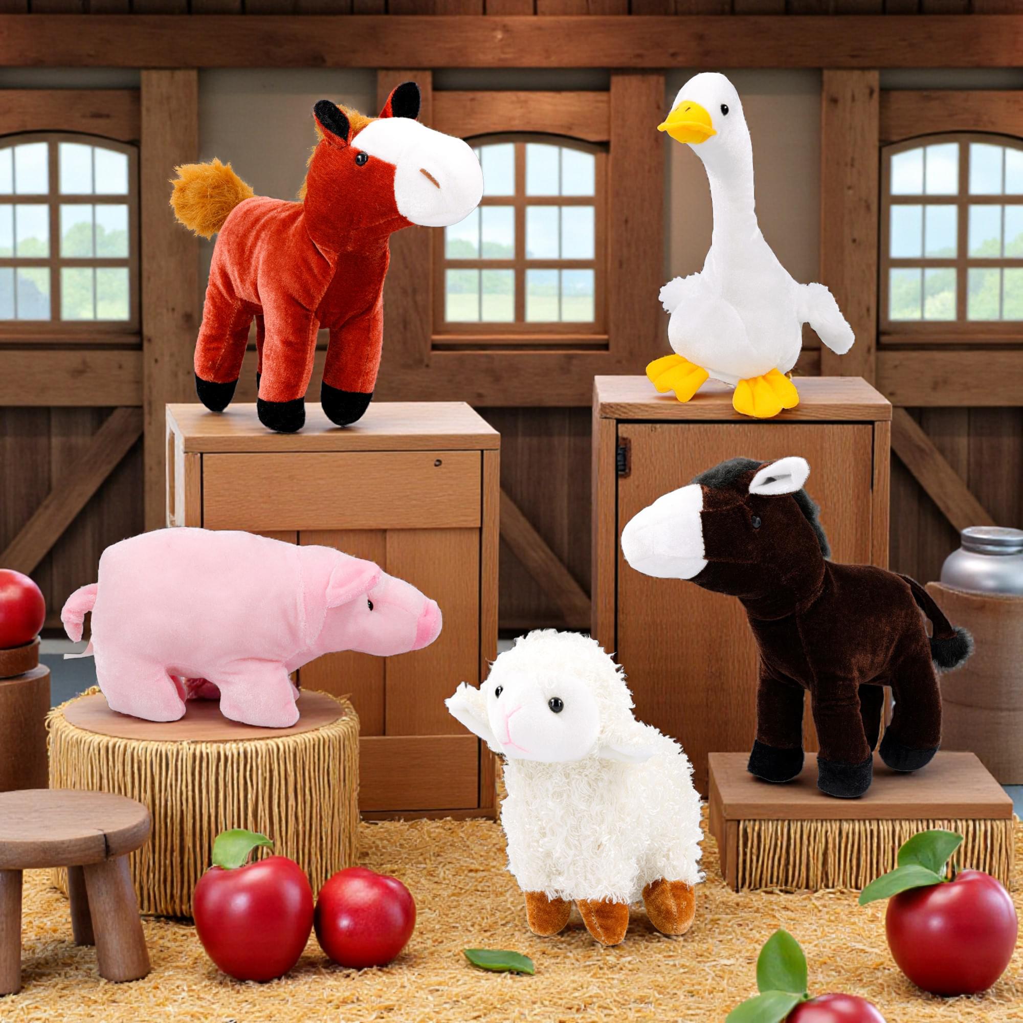 Farm Animals 6 Inch Plush | Pig