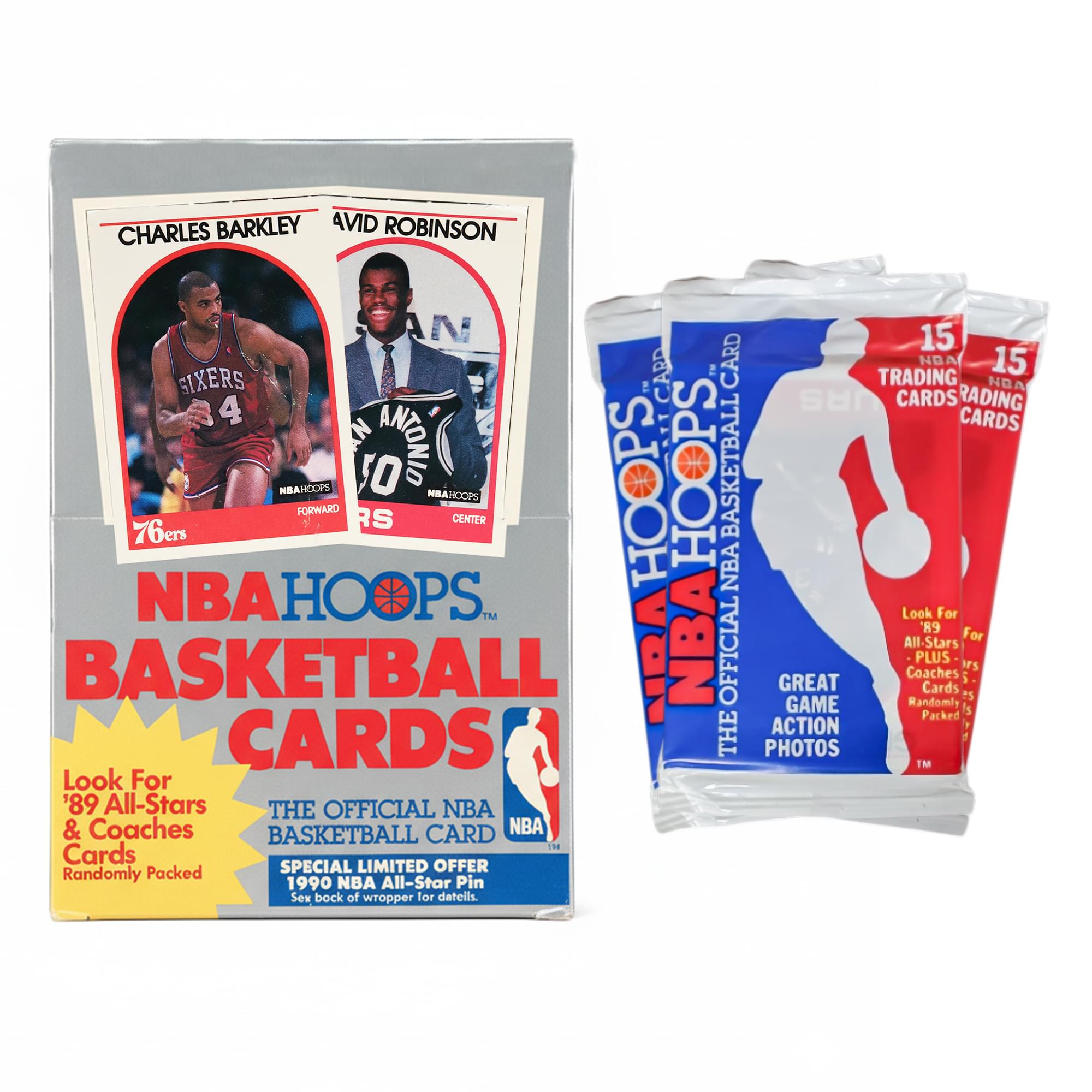 NBA 1989 Hoops Basketball Series 1 Sealed Box | 36 Packs