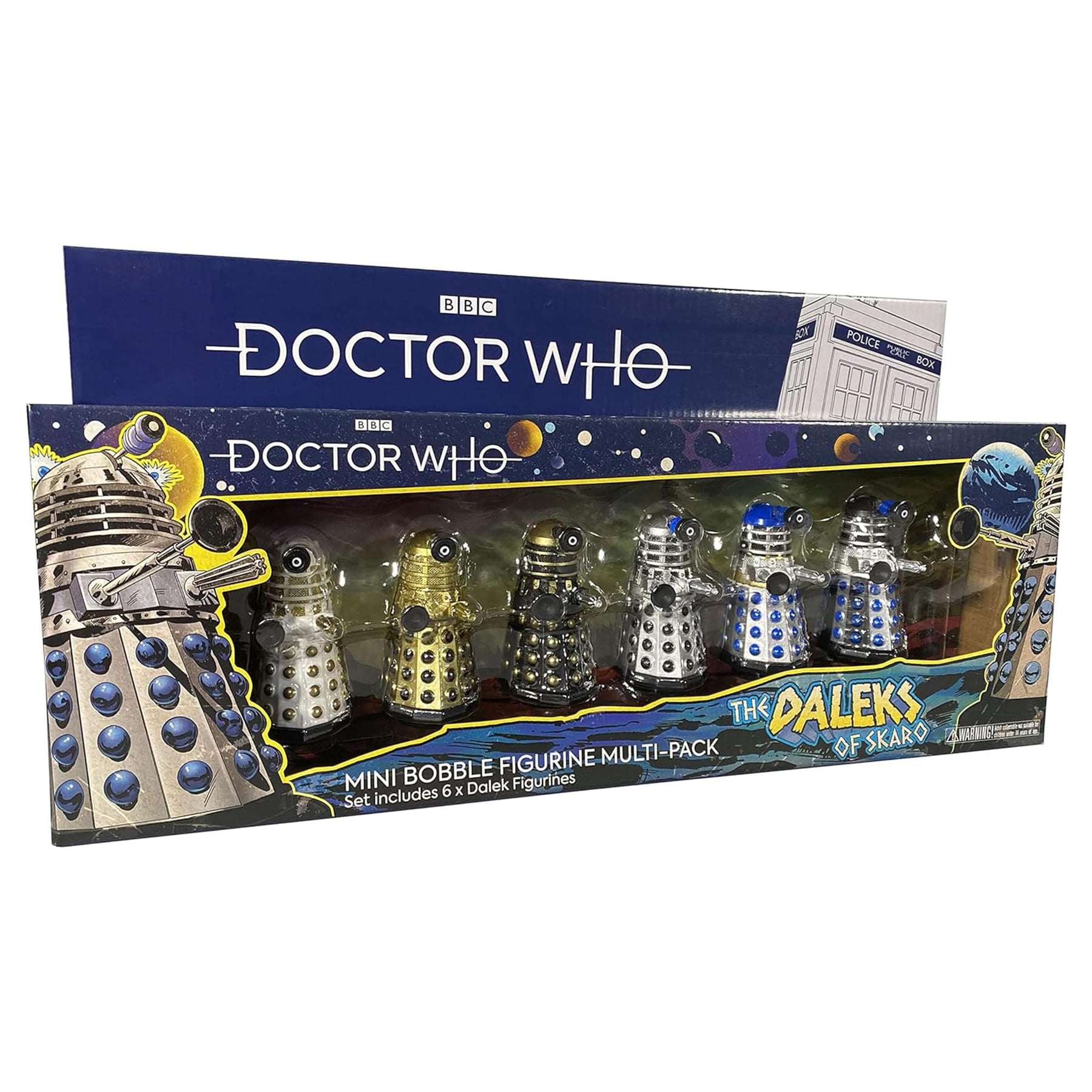 Doctor Who Daleks of Skaro Bobble Figure 6 Pack