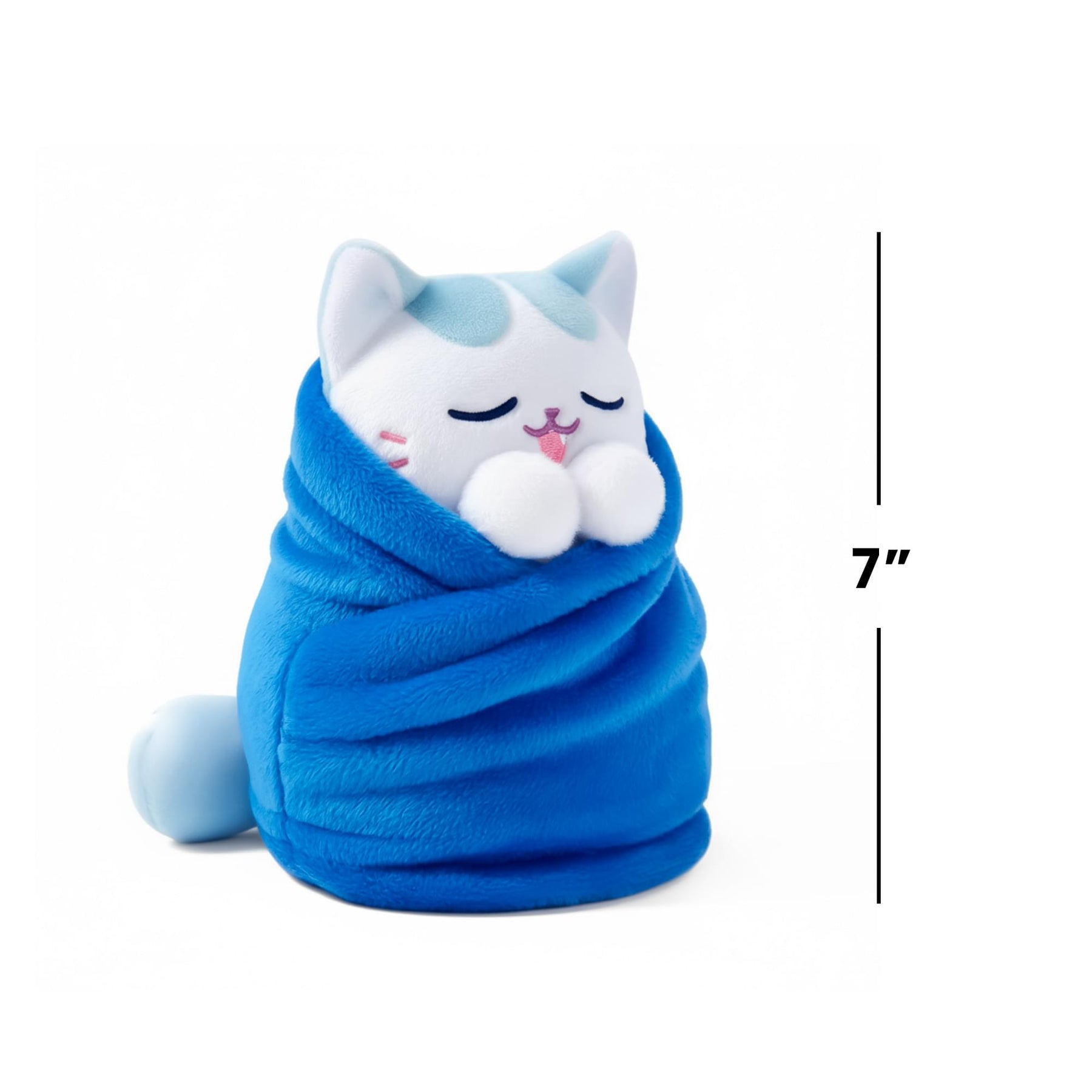 Purritos 7 Inch Plush Cat in Blanket | Snow Cone