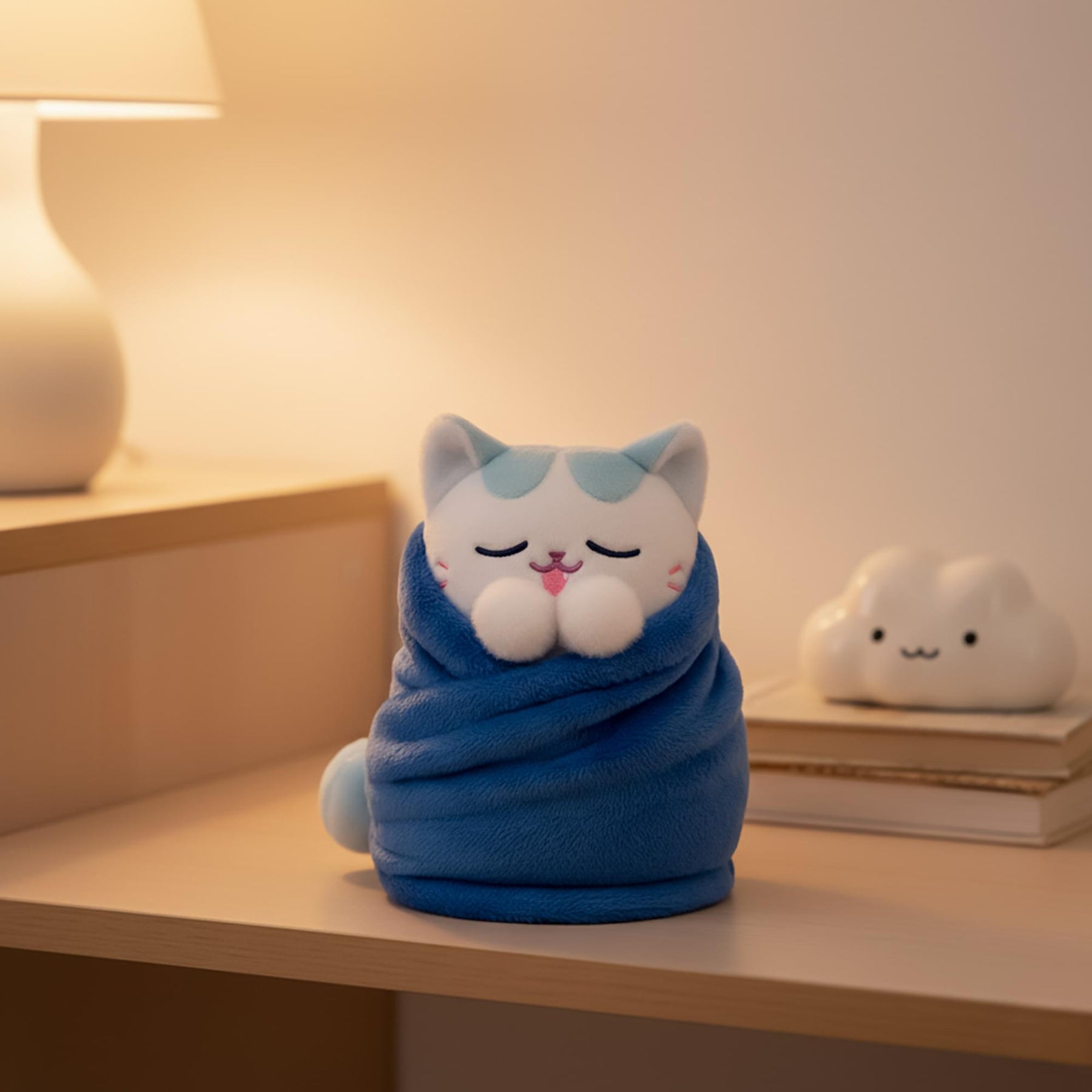 Purritos 7 Inch Plush Cat in Blanket | Snow Cone