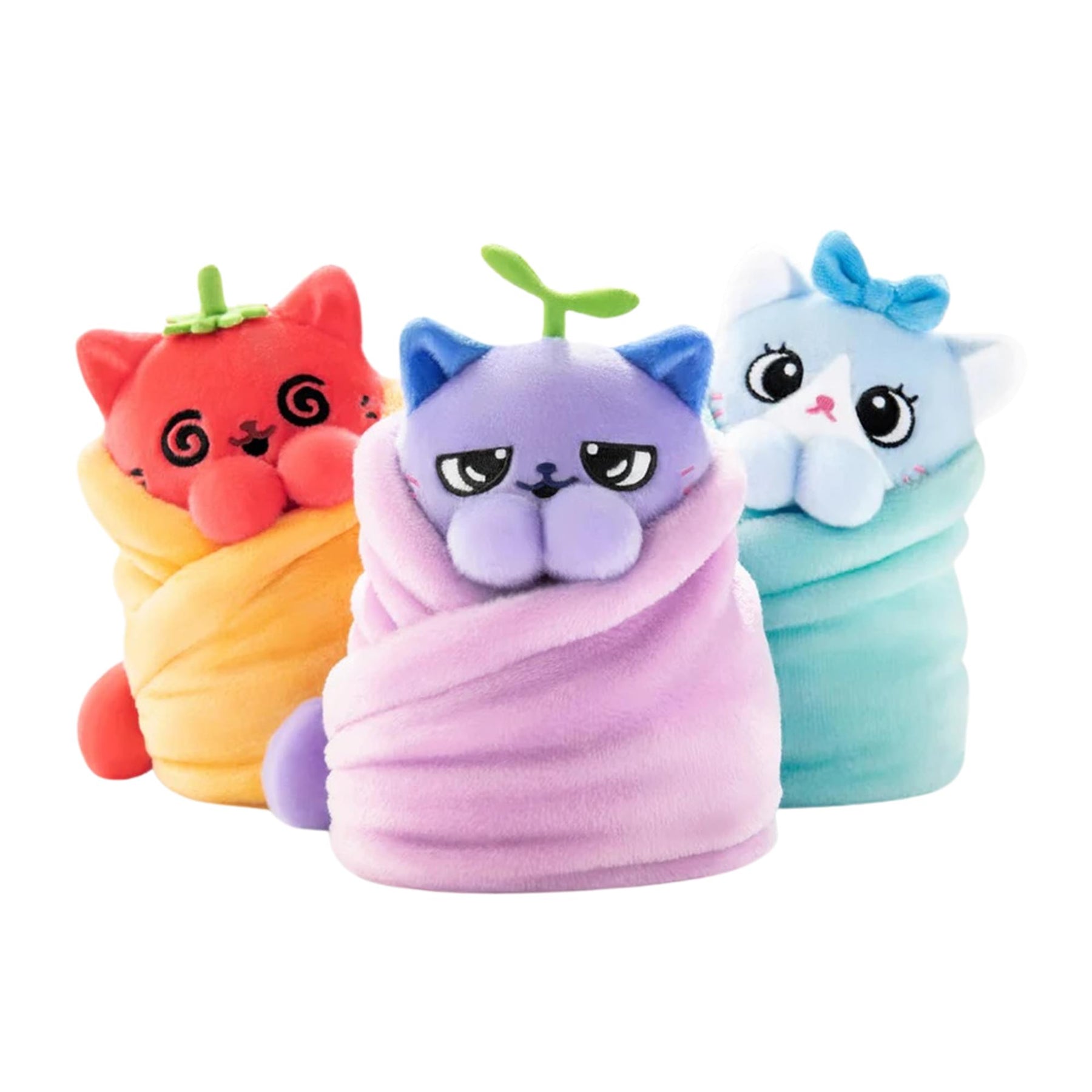 Purritos 7 Inch Plush Cat in Blanket | Beans