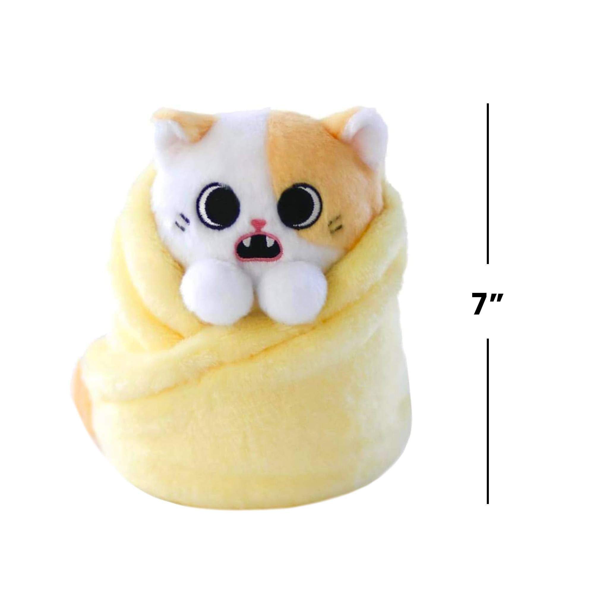 Purritos Pork Bun Plush Kitten in Blanket | 7 Inches