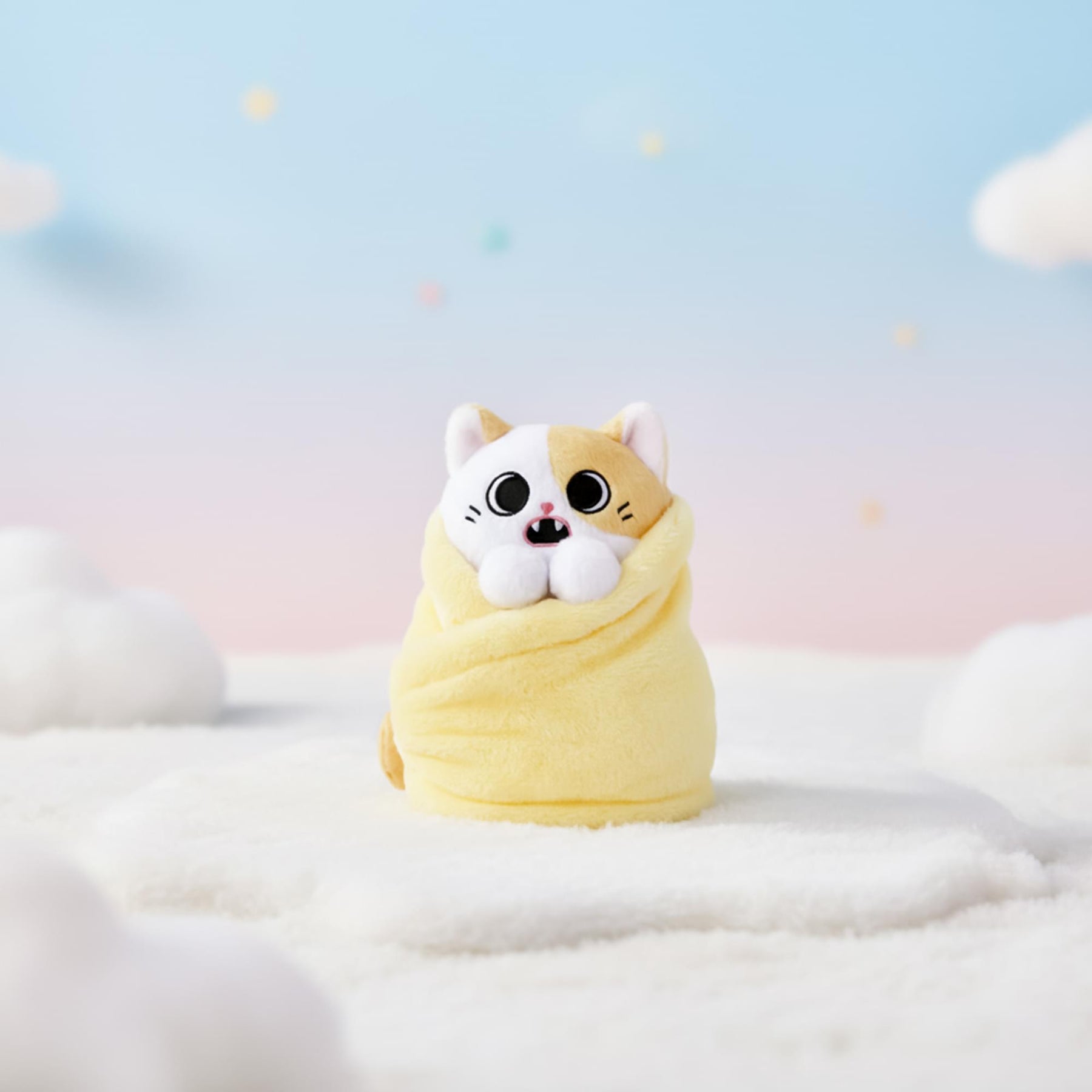 Purritos Pork Bun Plush Kitten in Blanket | 7 Inches