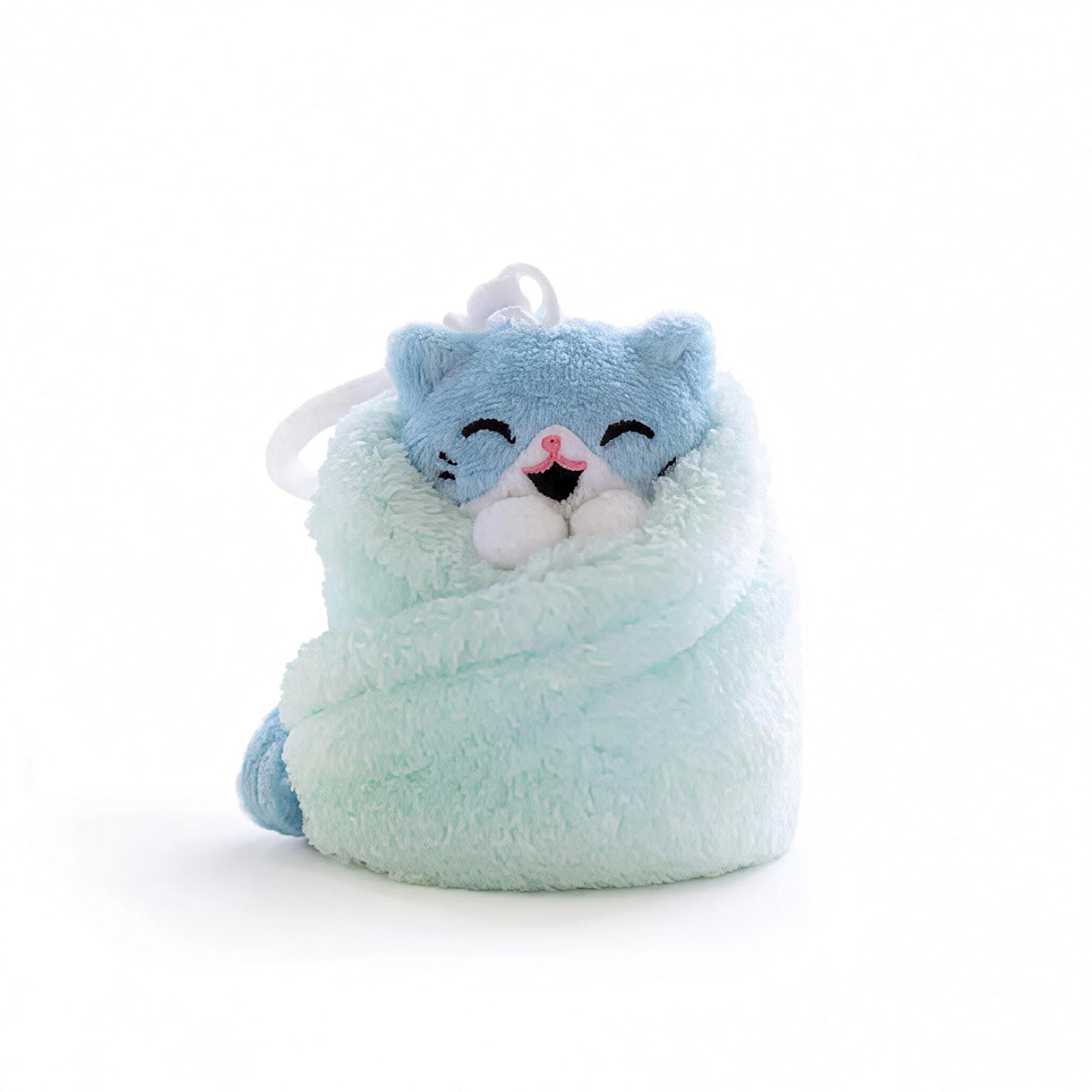 Purritos 3 Inch Cat In Blanket Plush Key Ring - Tuna