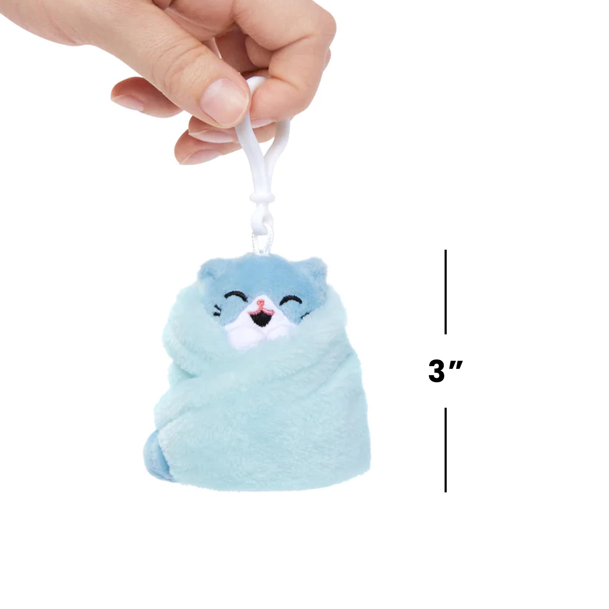 Purritos 3 Inch Cat In Blanket Plush Key Ring - Tuna