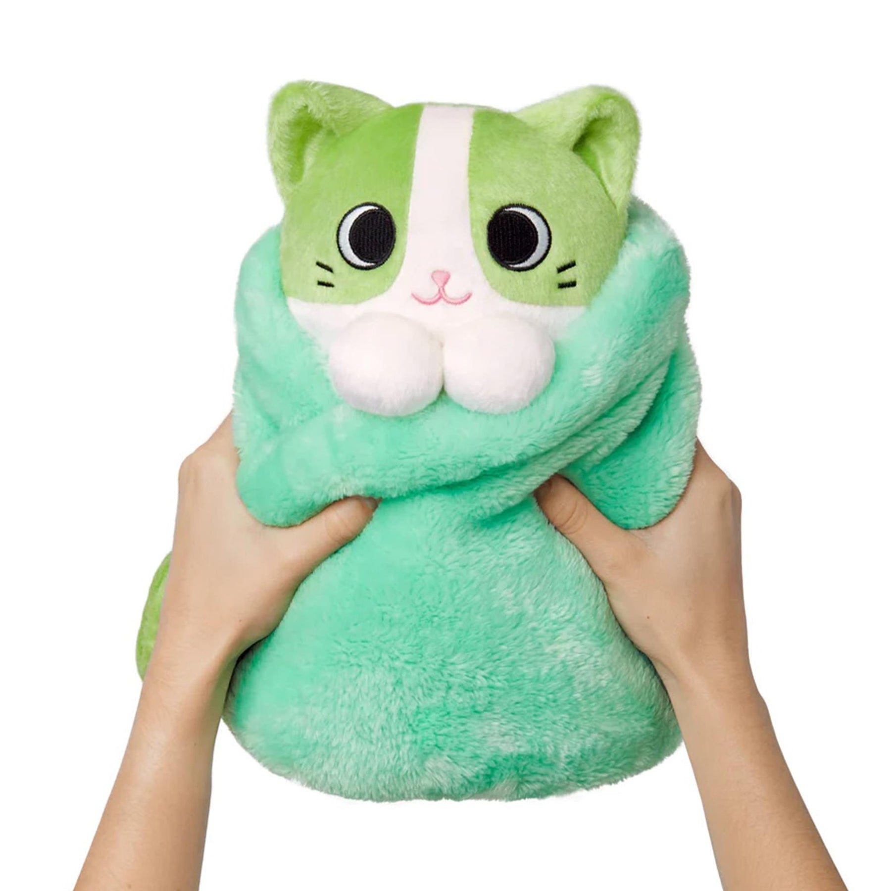 Purritos XL 12 Inch Plush Cat In Blanket | Matcha