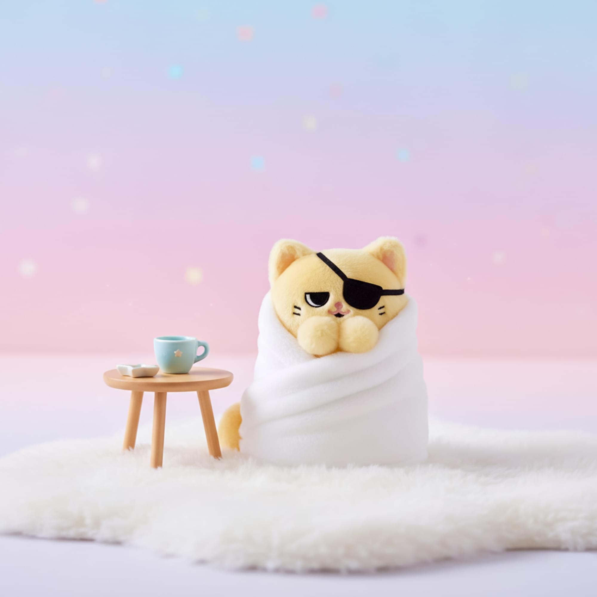 Purritos 7 Inch Cat In Blanket Plush Series 2 - Tamago