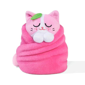 Purritos 7 Inch Plush Cat in Blanket | Strawberry
