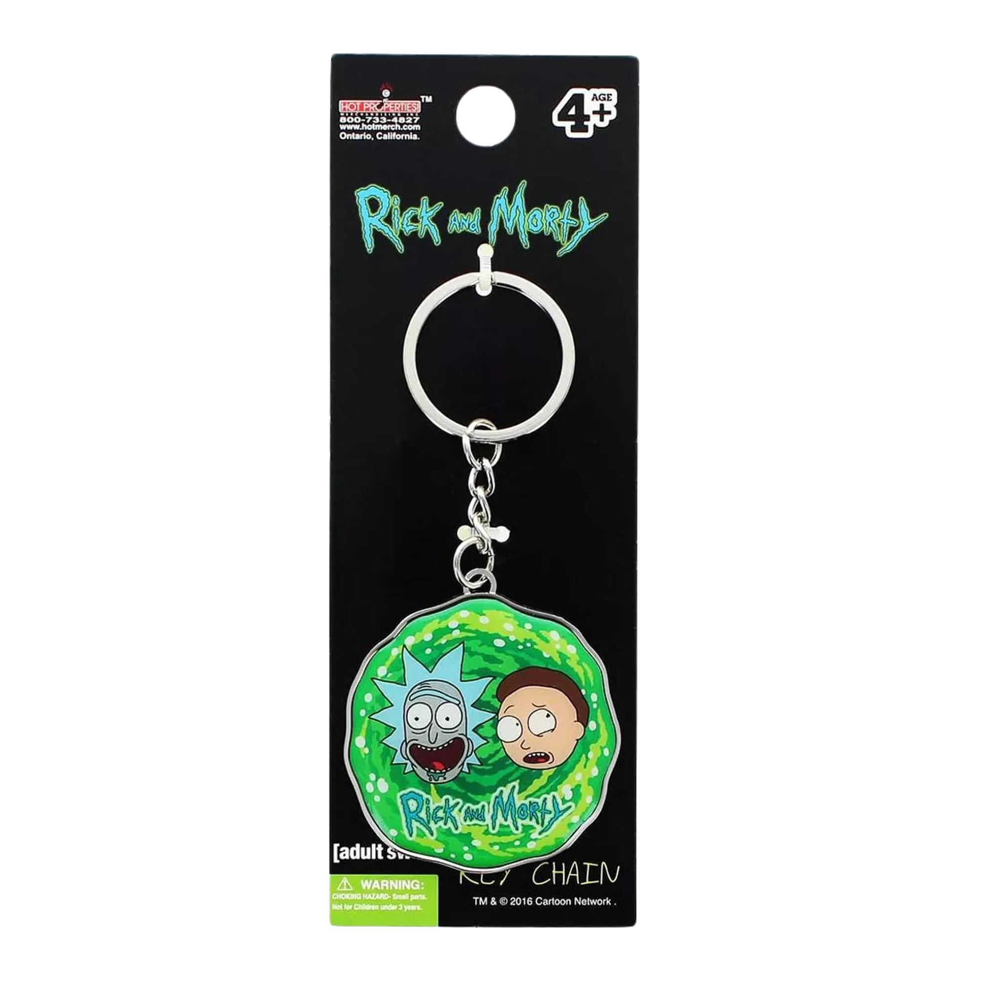 Rick and Morty Metal Keychain: Portal