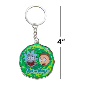 Rick and Morty Metal Keychain: Portal