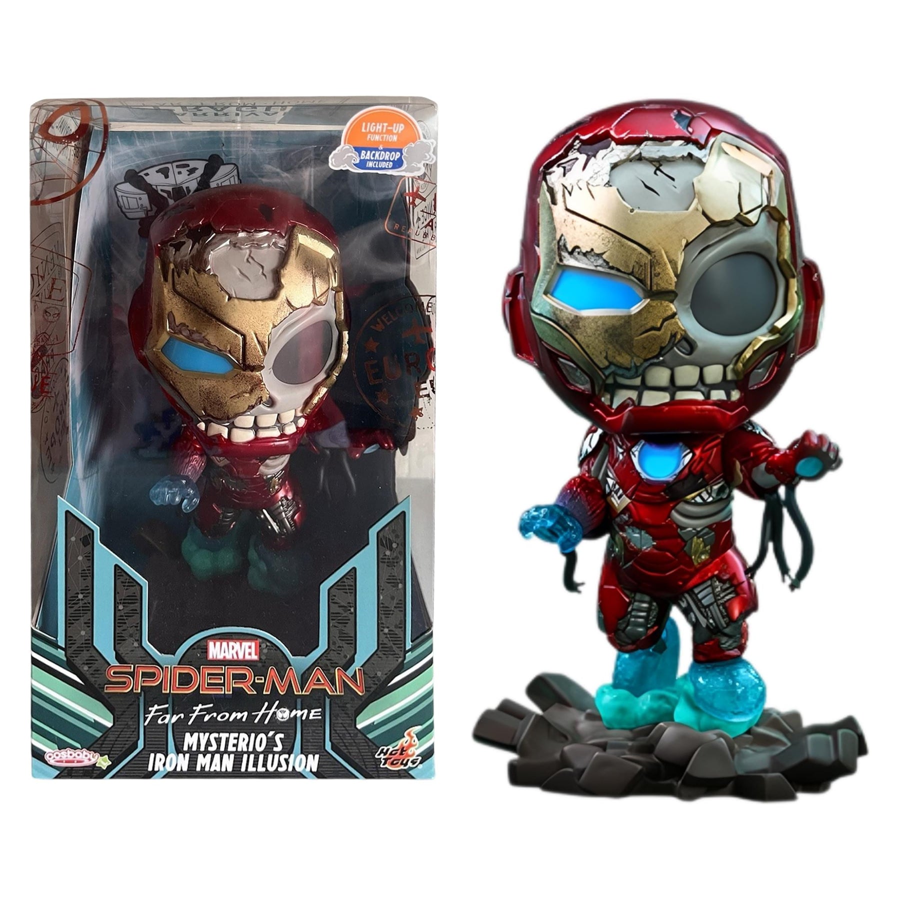 Marvel Studios Spider-Man: Far From Home Mysterio's Iron Man Illusion Cosbaby