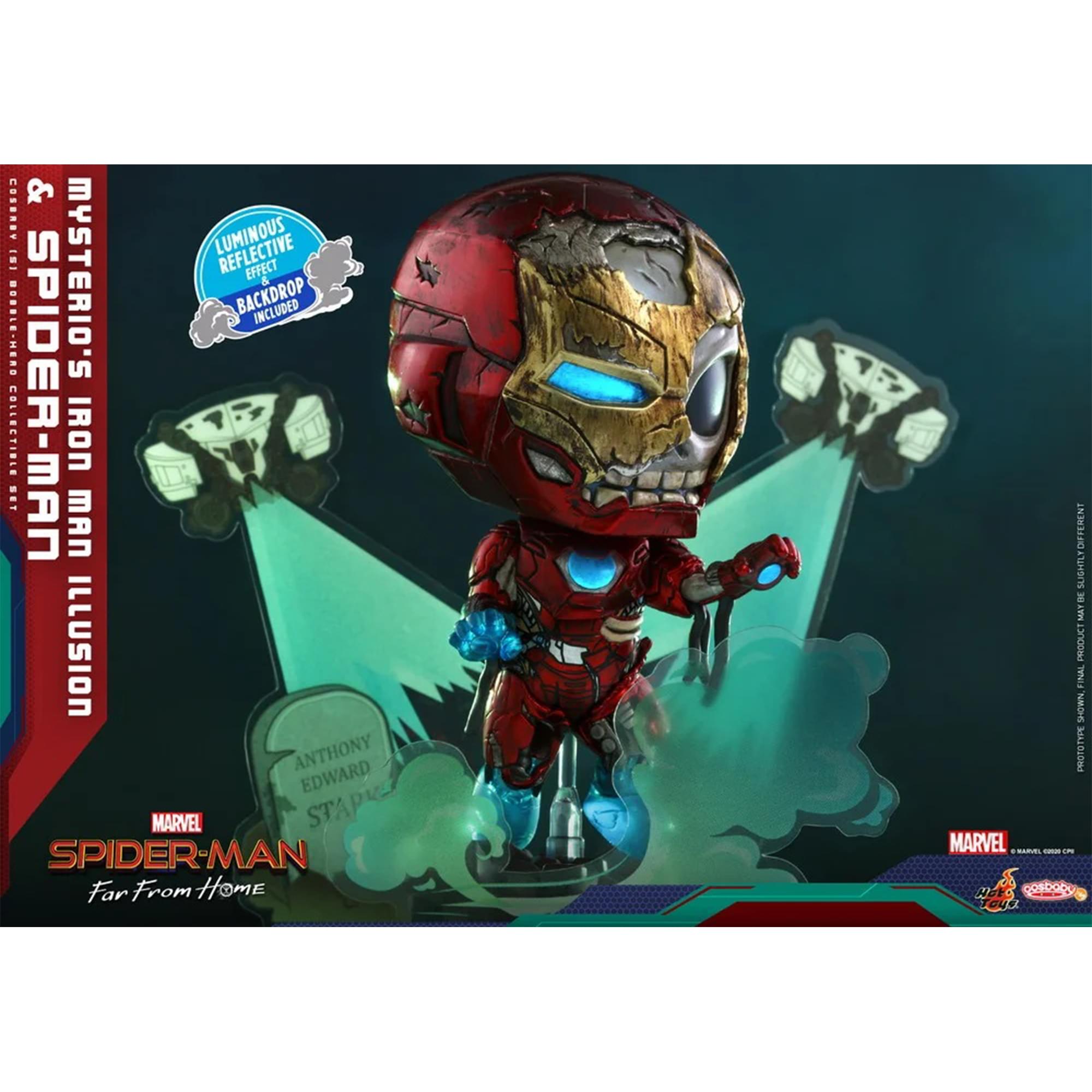 Marvel Spider-Man Far From Home Cosbaby (S) Set | Iron Man Illusion & Spider-Man