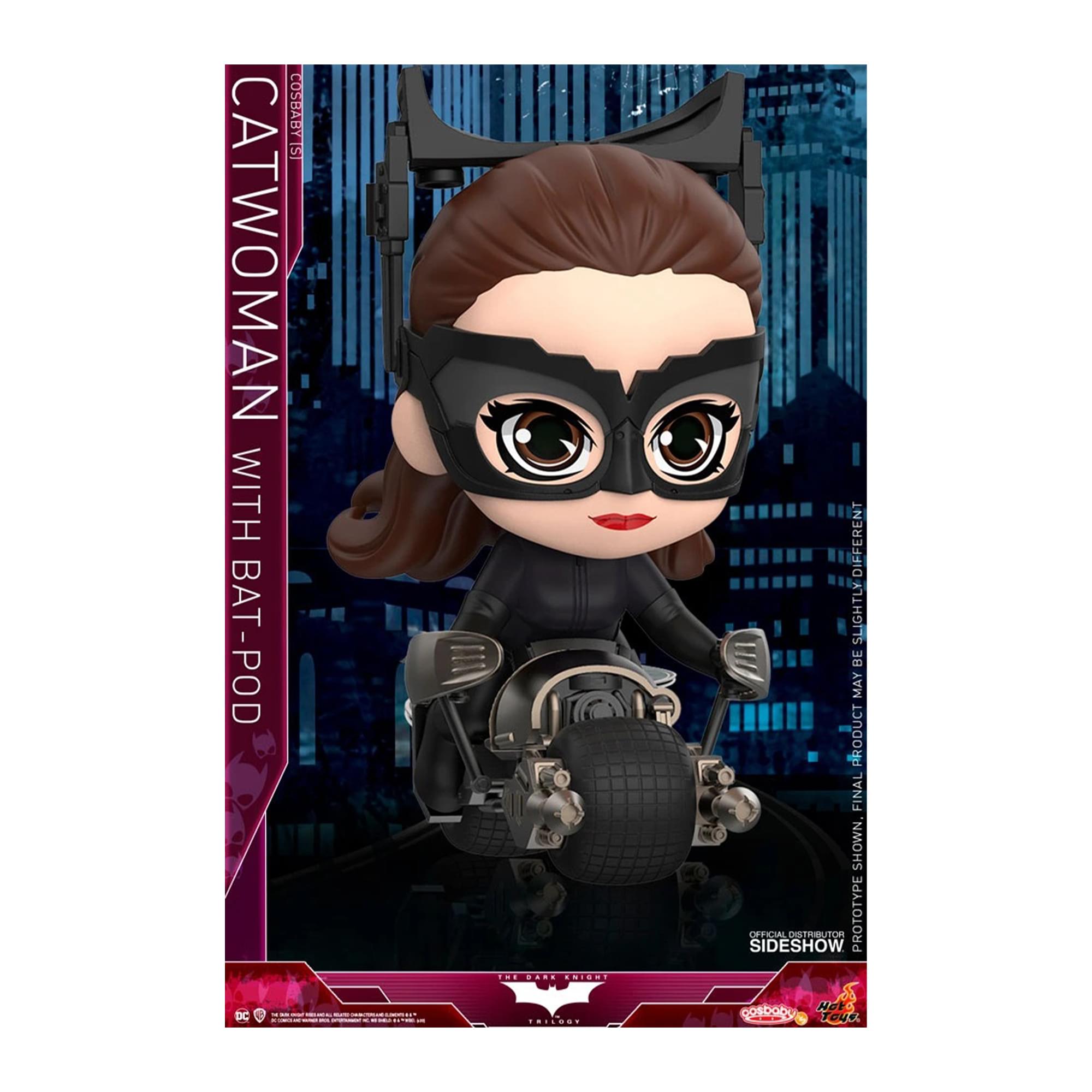 DC Batman The Dark Knight Rises Catwoman with Batpod Cosbaby (S) Bobblehead