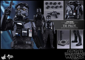 Star Wars Force Awakens 1:6 Scale Hot Toys Figure First Order TIE Fighter Pilot