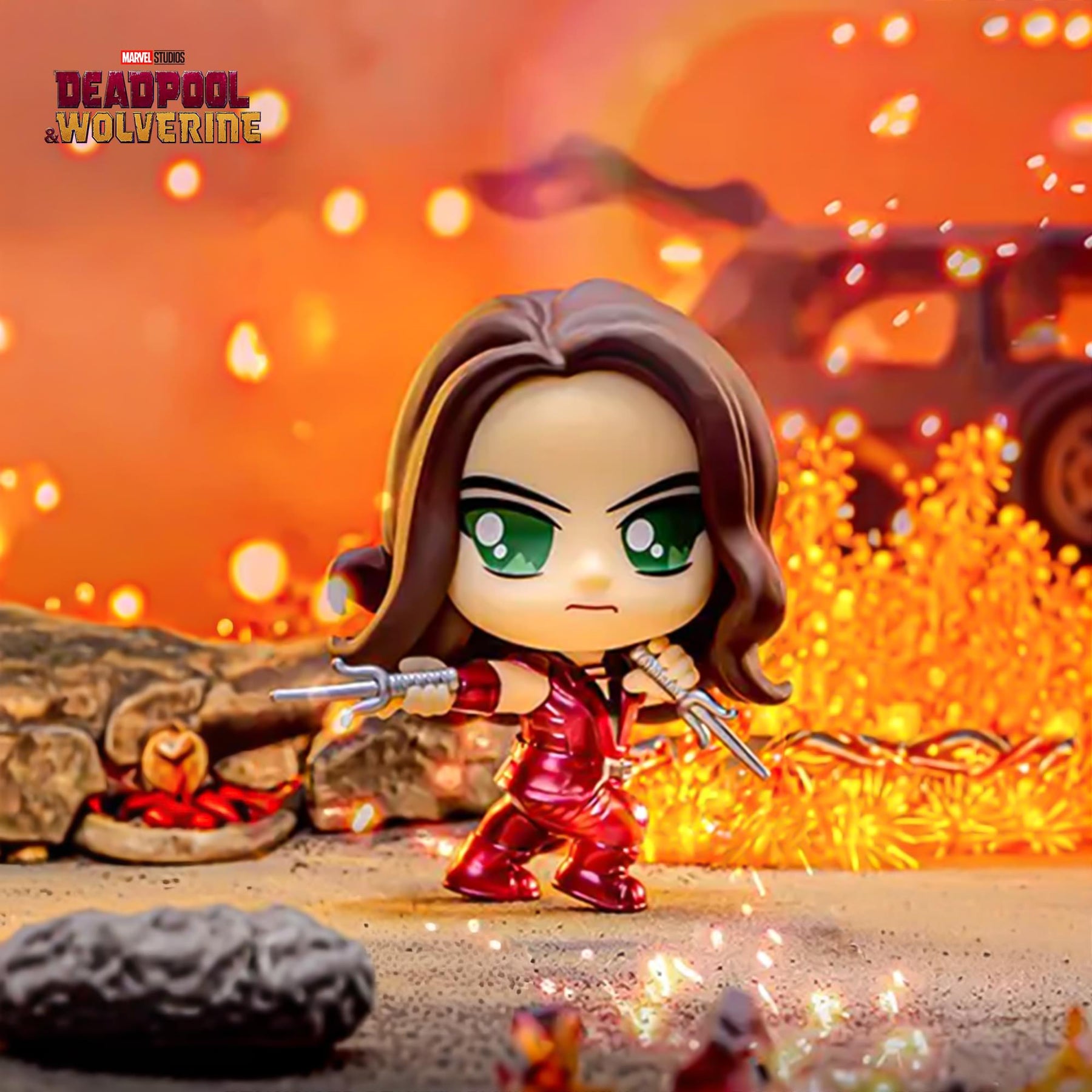 Marvel Deadpool & Wolverine Cosbi Bobble Head | Elektra #79