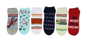 Friends Womens Novelty Low-Cut Socks | 5 Pairs | Size 4-10
