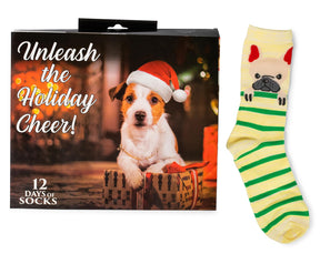 Unleash the Holiday Cheer Womens 12 Days of Socks in Advent Gift Box