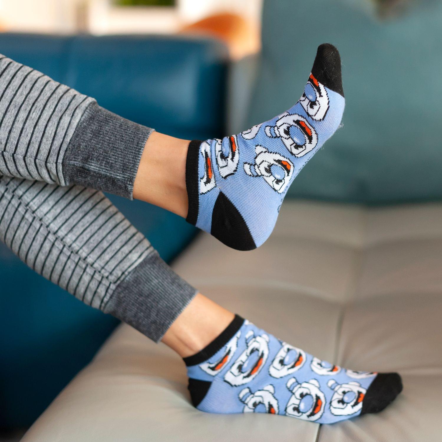 Cuphead Collectibles Adult Ankle Socks | Cuphead & Mugman Wallop Socks | 5 Pack