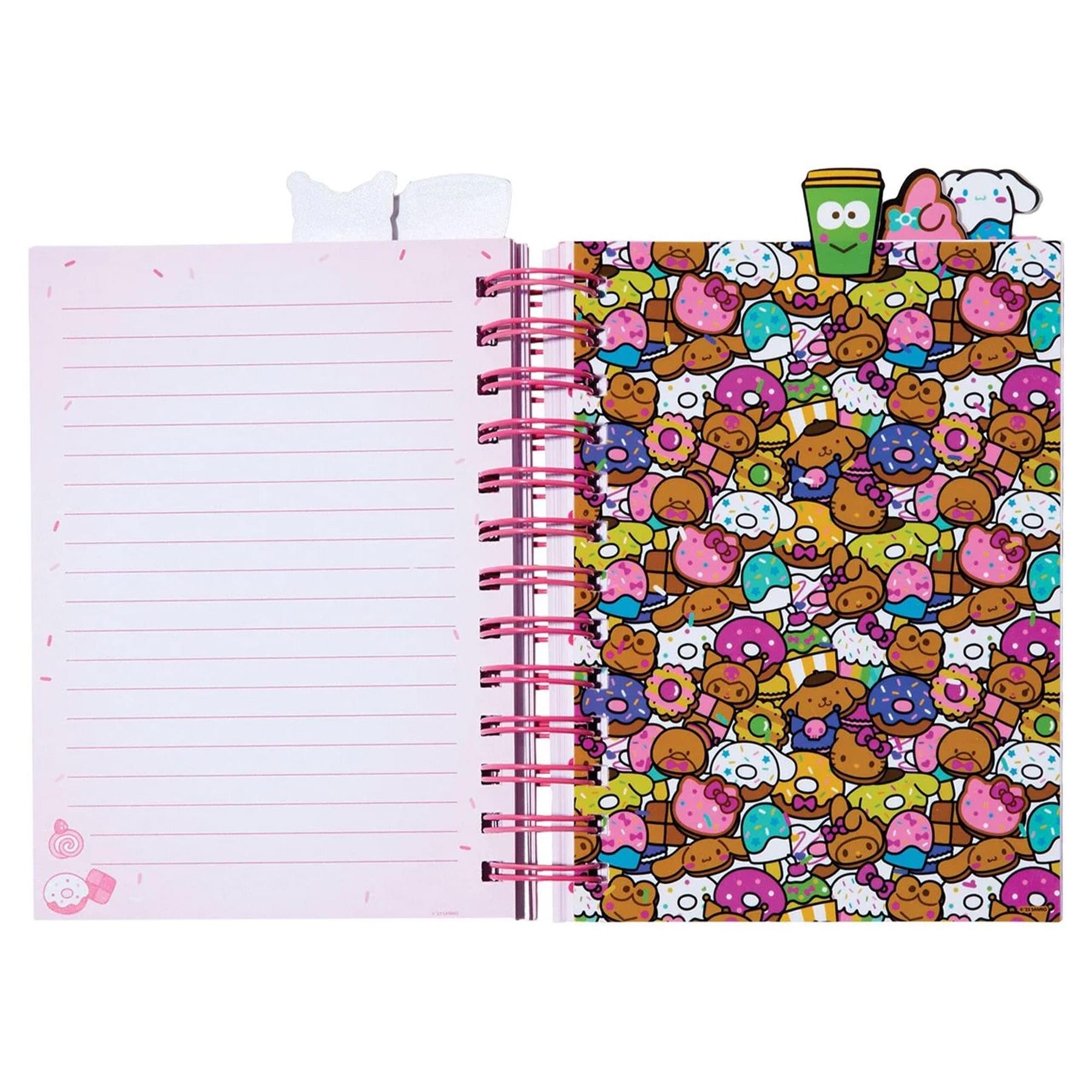 Sanrio Hello Kitty And Friends Cafe 5-Tab Spiral Notebook