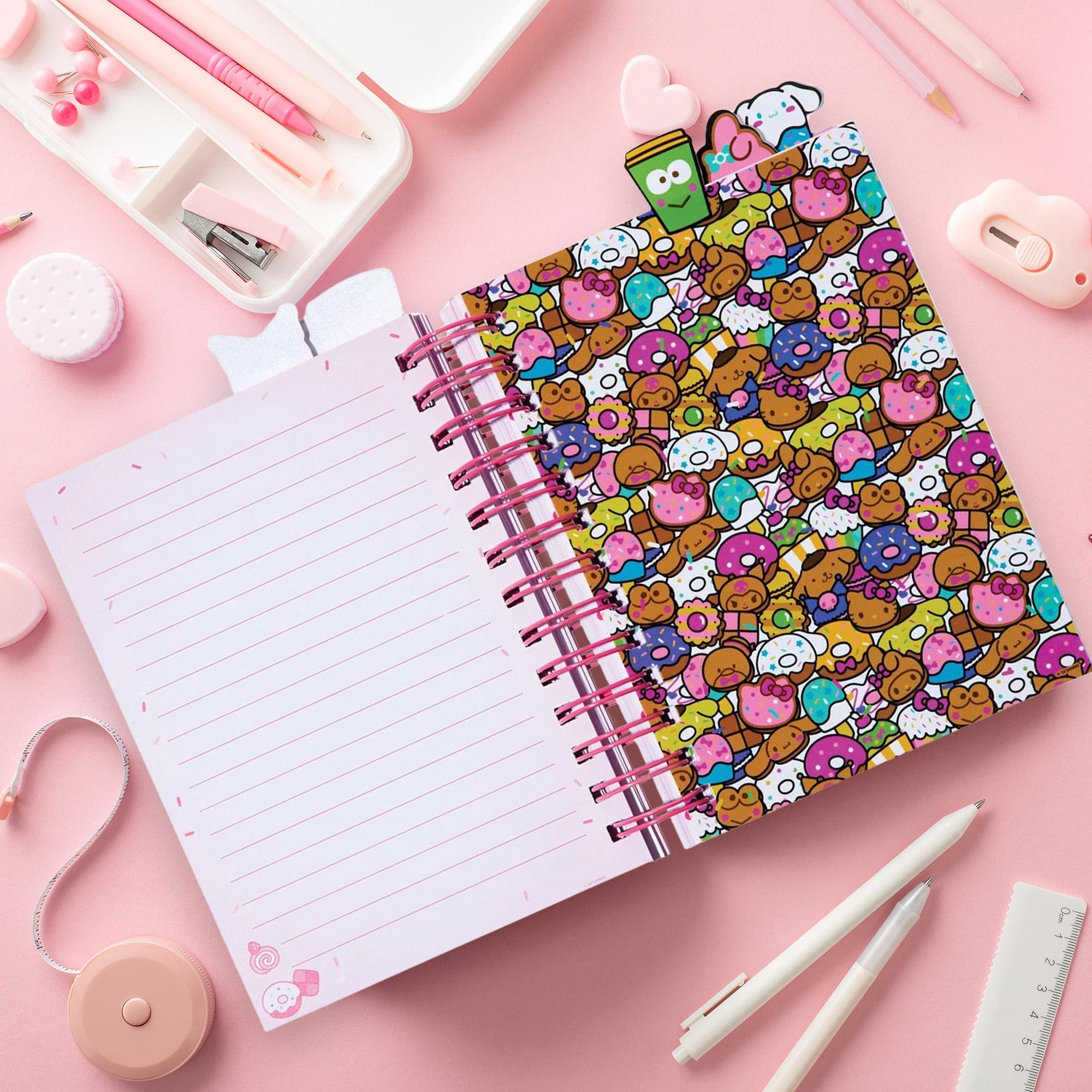 Sanrio Hello Kitty And Friends Cafe 5-Tab Spiral Notebook
