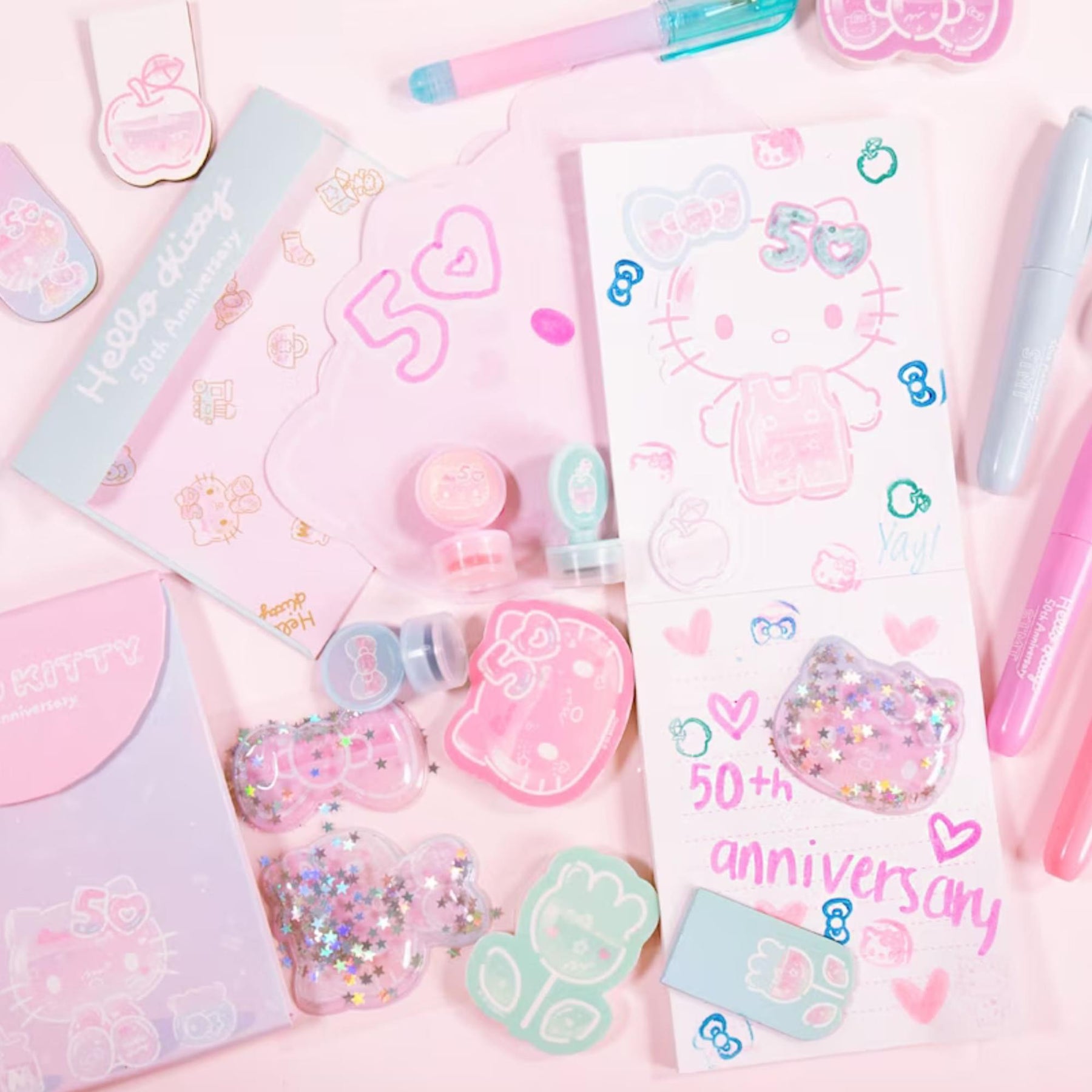 Sanrio Hello Kitty x STMT 50th Anniversary Mini Collectible Stationary Set