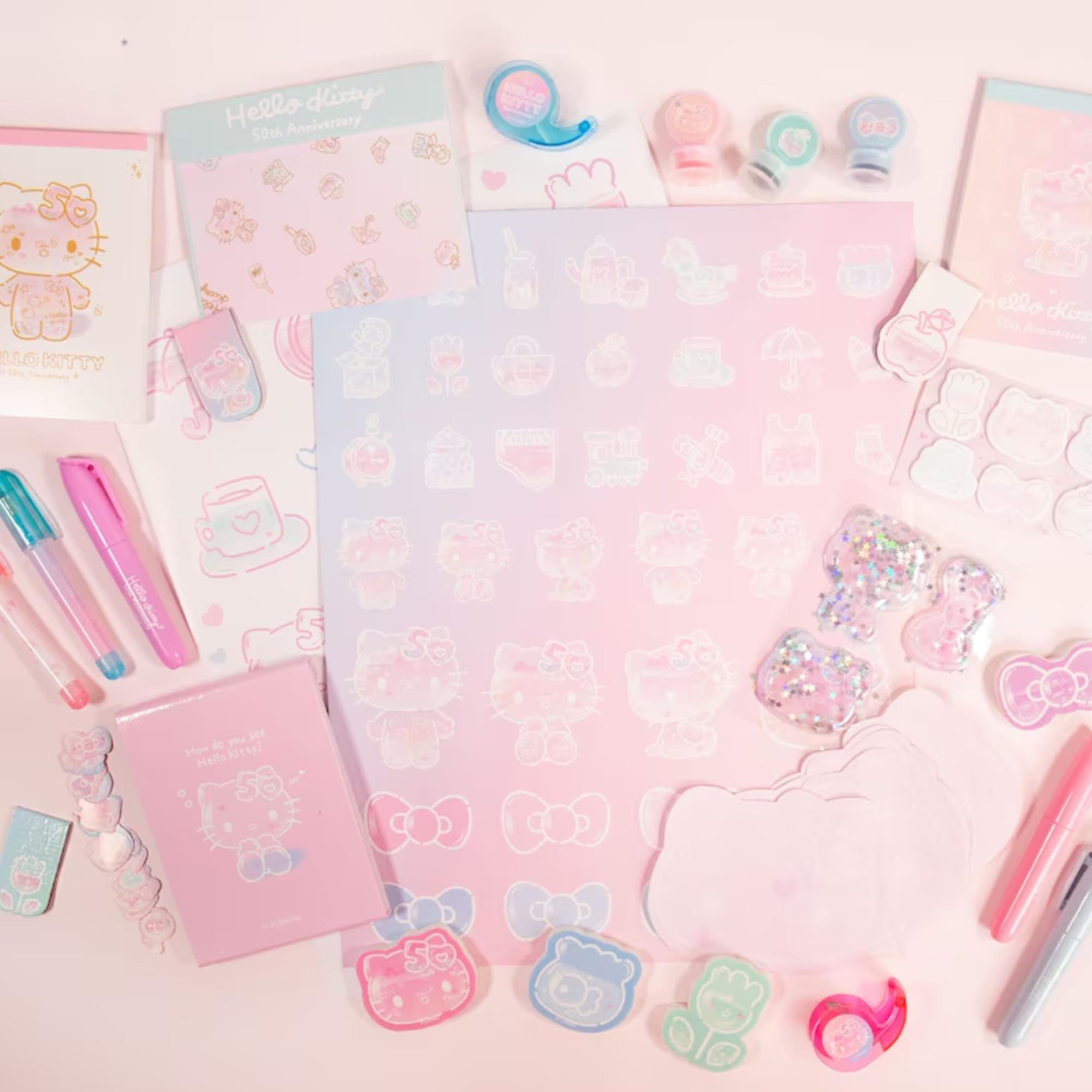 Sanrio Hello Kitty x STMT 50th Anniversary Mini Collectible Stationary Set
