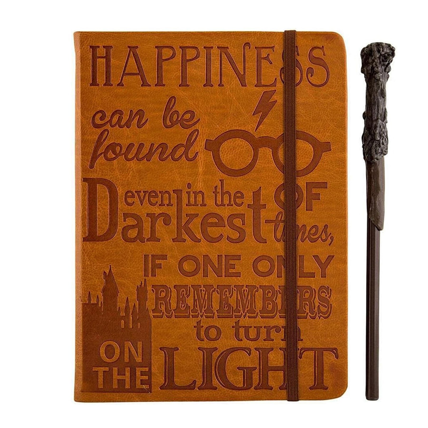 Harry Potter Faux Leather Journal w/ Wand Pen