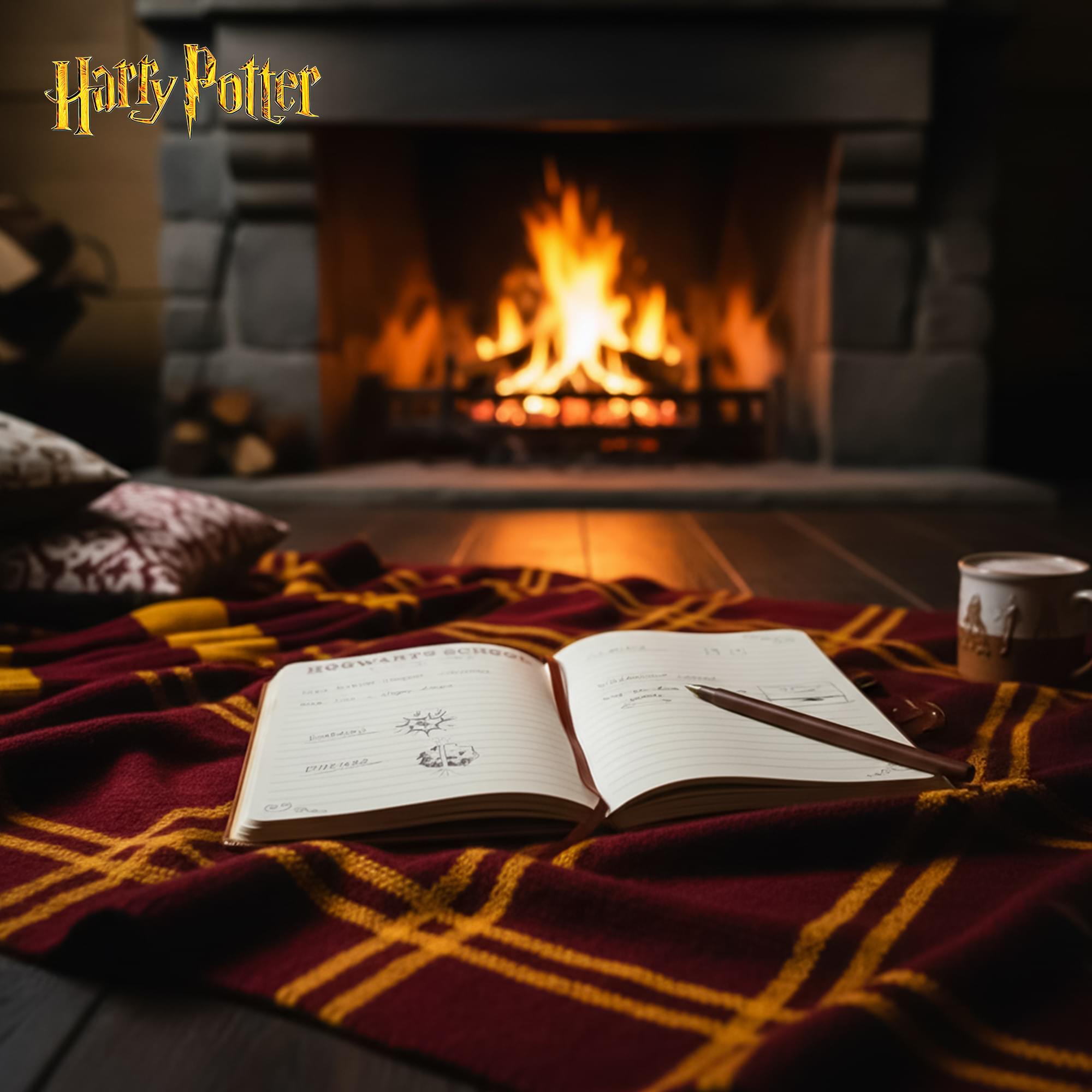 Harry Potter Faux Leather Journal w/ Wand Pen