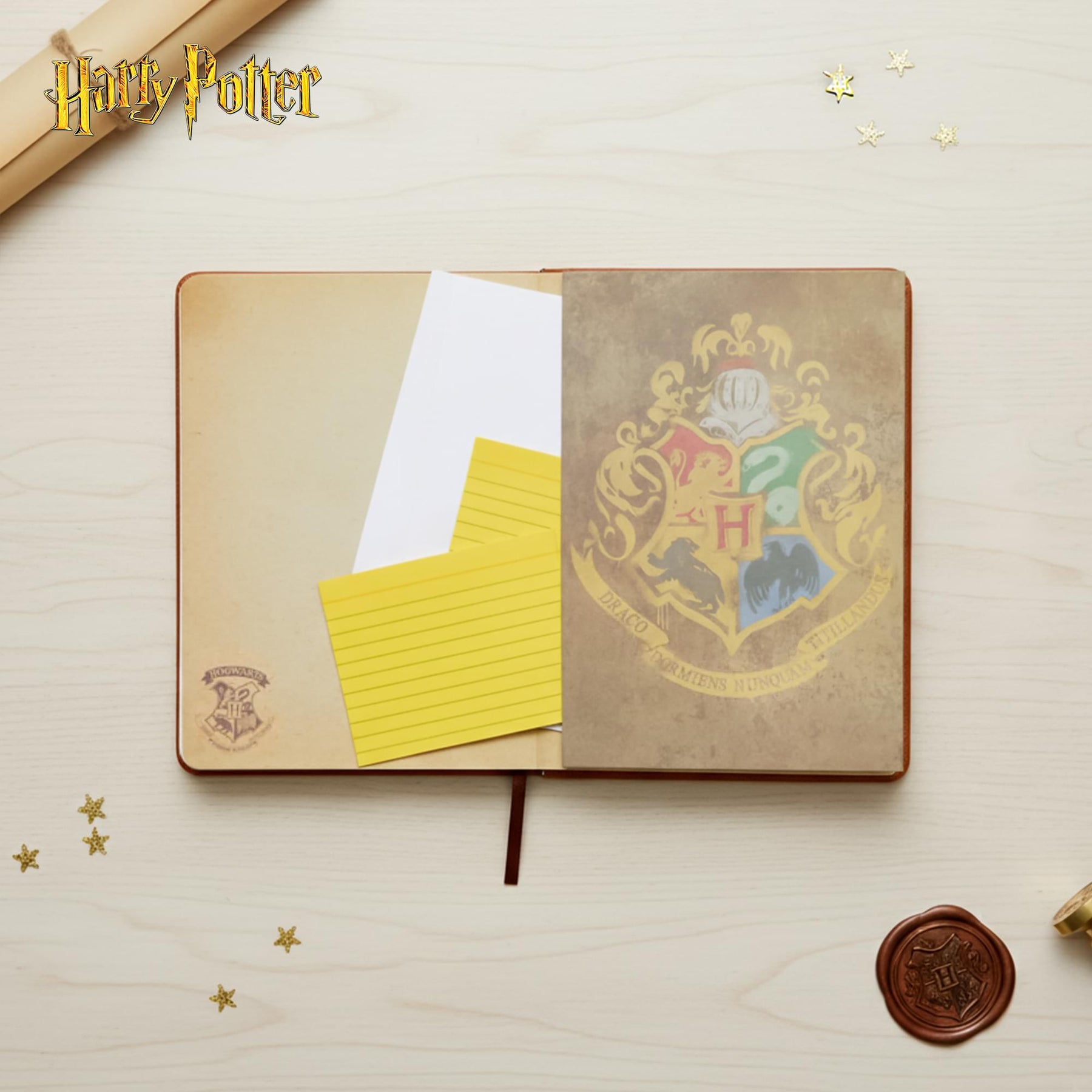 Harry Potter Faux Leather Journal w/ Wand Pen