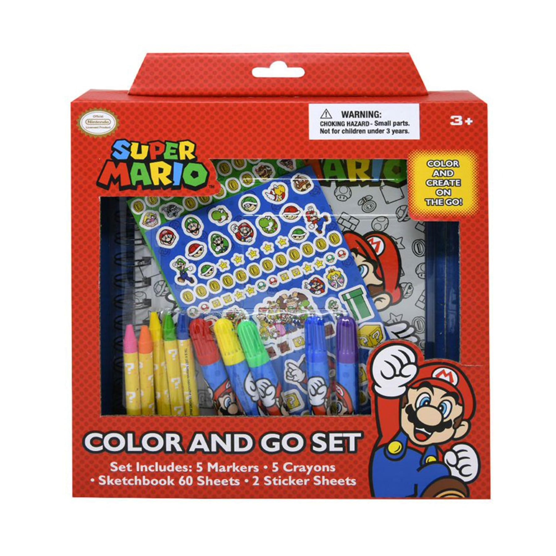 Super Mario Color & Go Art Set