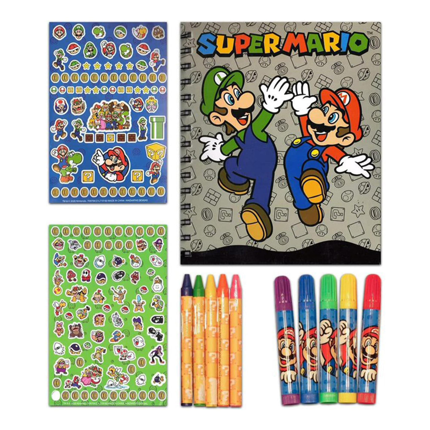 Mario Colorforms Super Mario Color & Go Art Set | Free Shipping