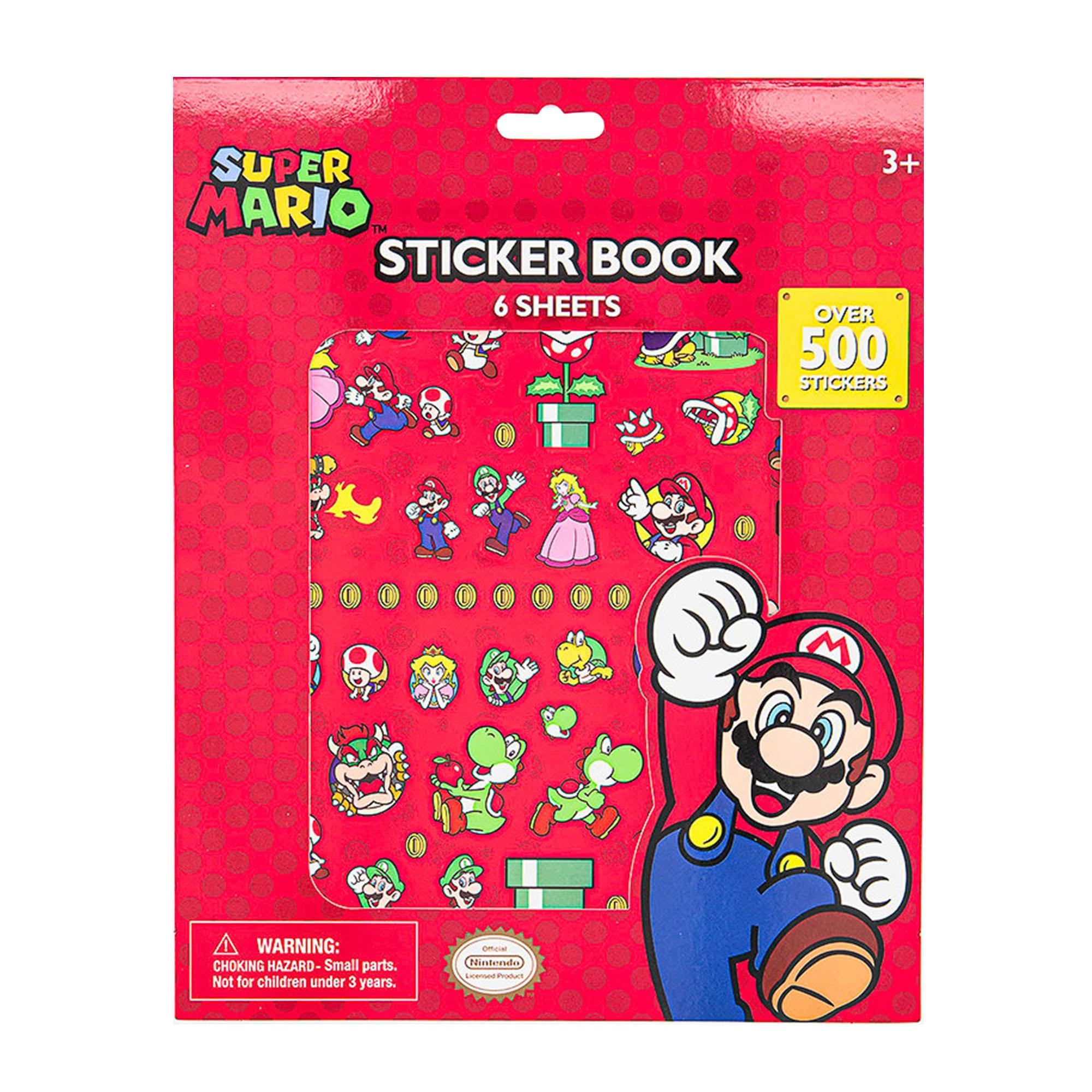 Super Mario 6 Sheet Sticker Pad | 500+ Stickers