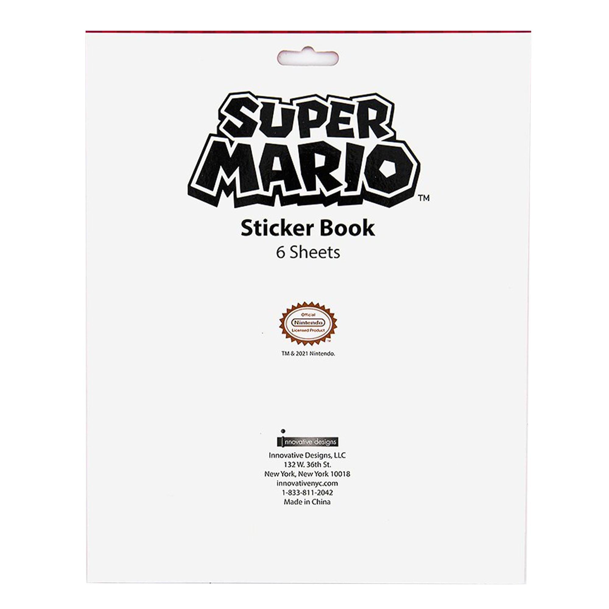 Super Mario 6 Sheet Sticker Pad | 500+ Stickers