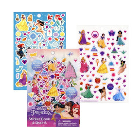 Disney Princess Sticker Book | 4 Sheets | Over 300 Stickers