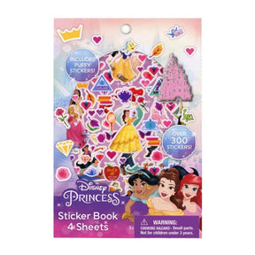 Disney Princess Sticker Book | 4 Sheets | Over 300 Stickers