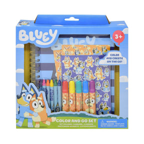 Bluey Art Set | Sketchbook, Crayons, Markers, More
