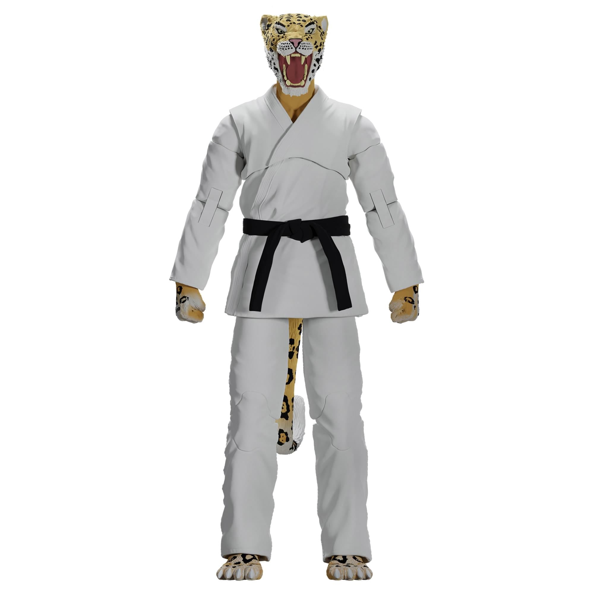 Zoo Jitsu Fighters 6 Inch Action Figure | Jairo the Jaguar with White Gi