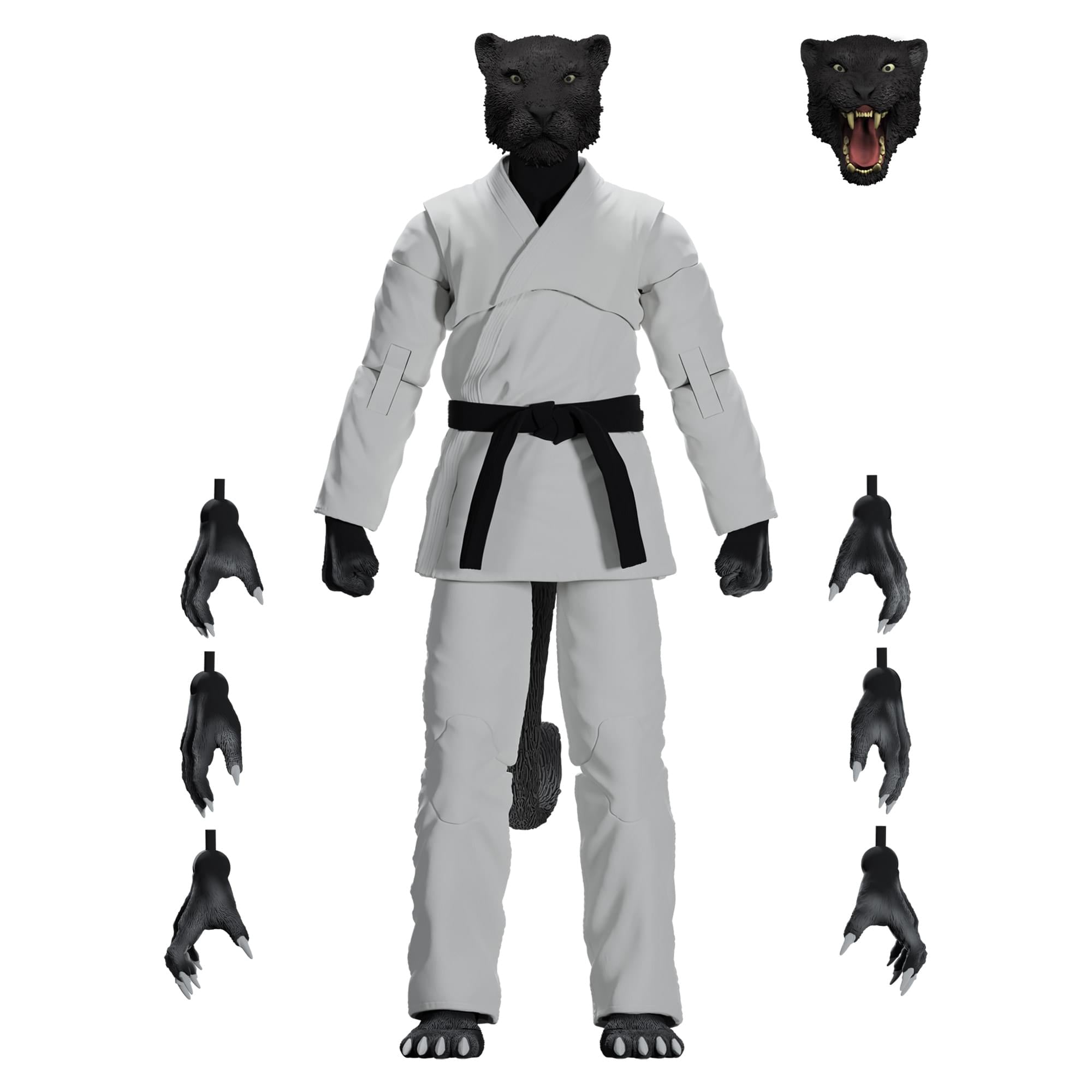 Zoo Jitsu Fighters 6 Inch Action Figure | Paulo the Panther with White Gi